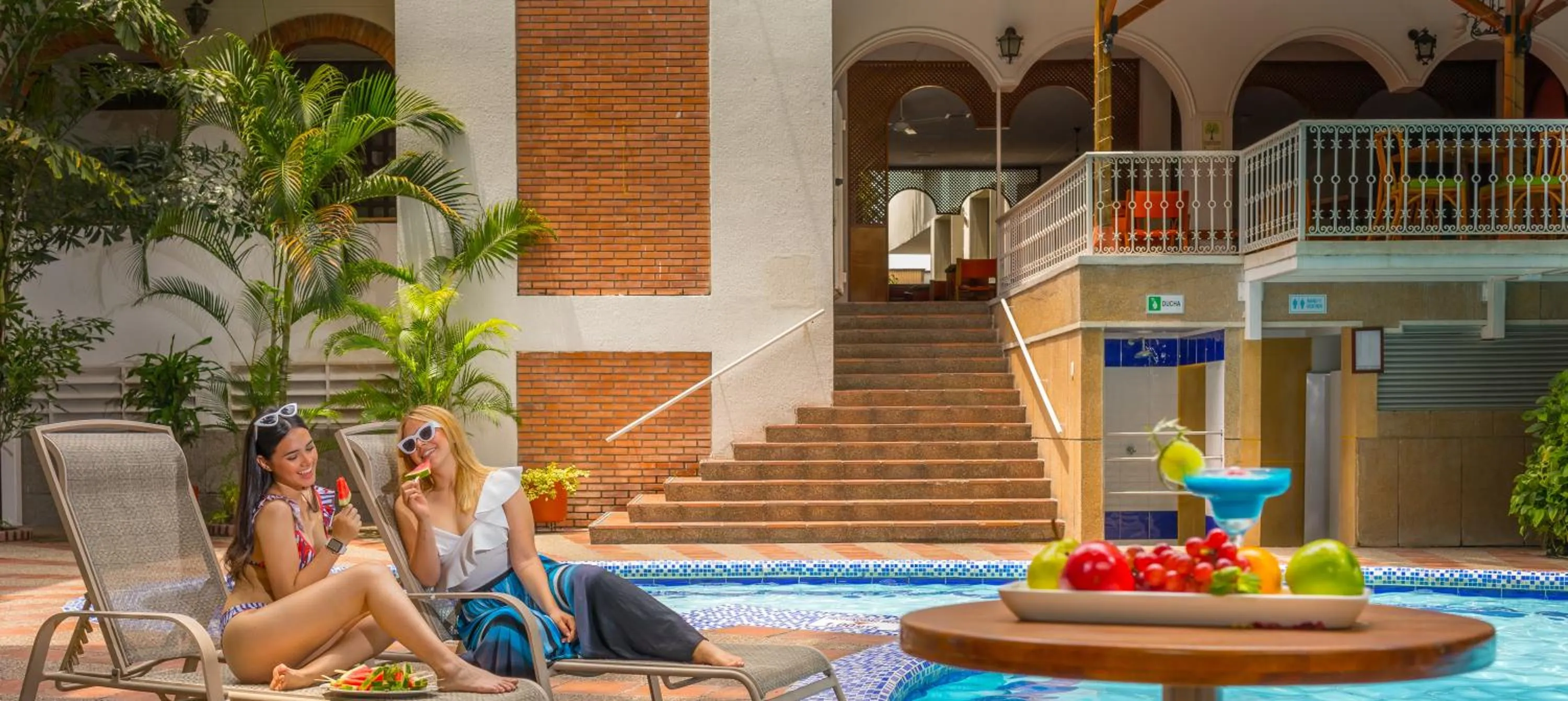 Patio in Hotel Chicala