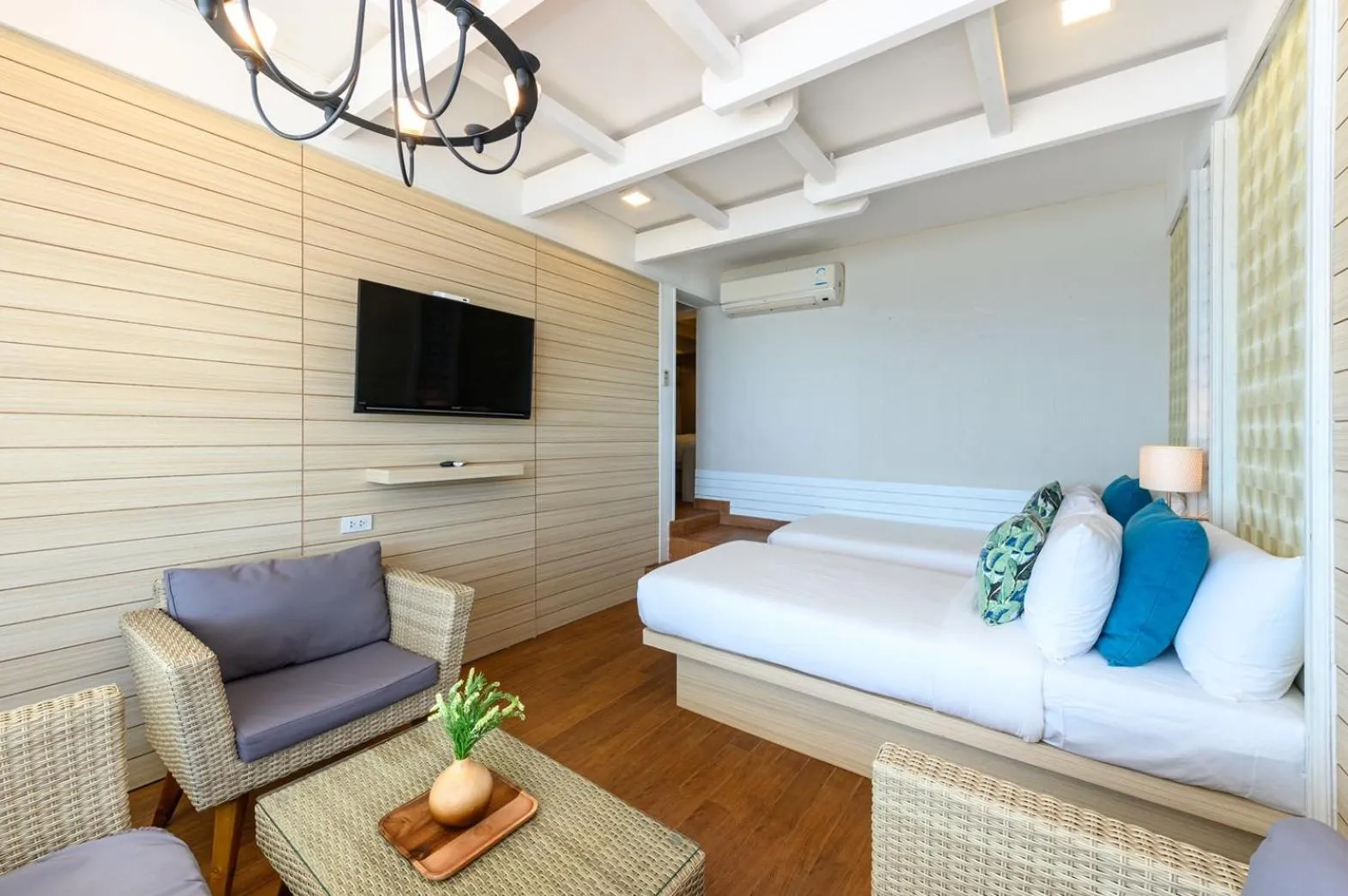 Bed in Maldives Beach Resort