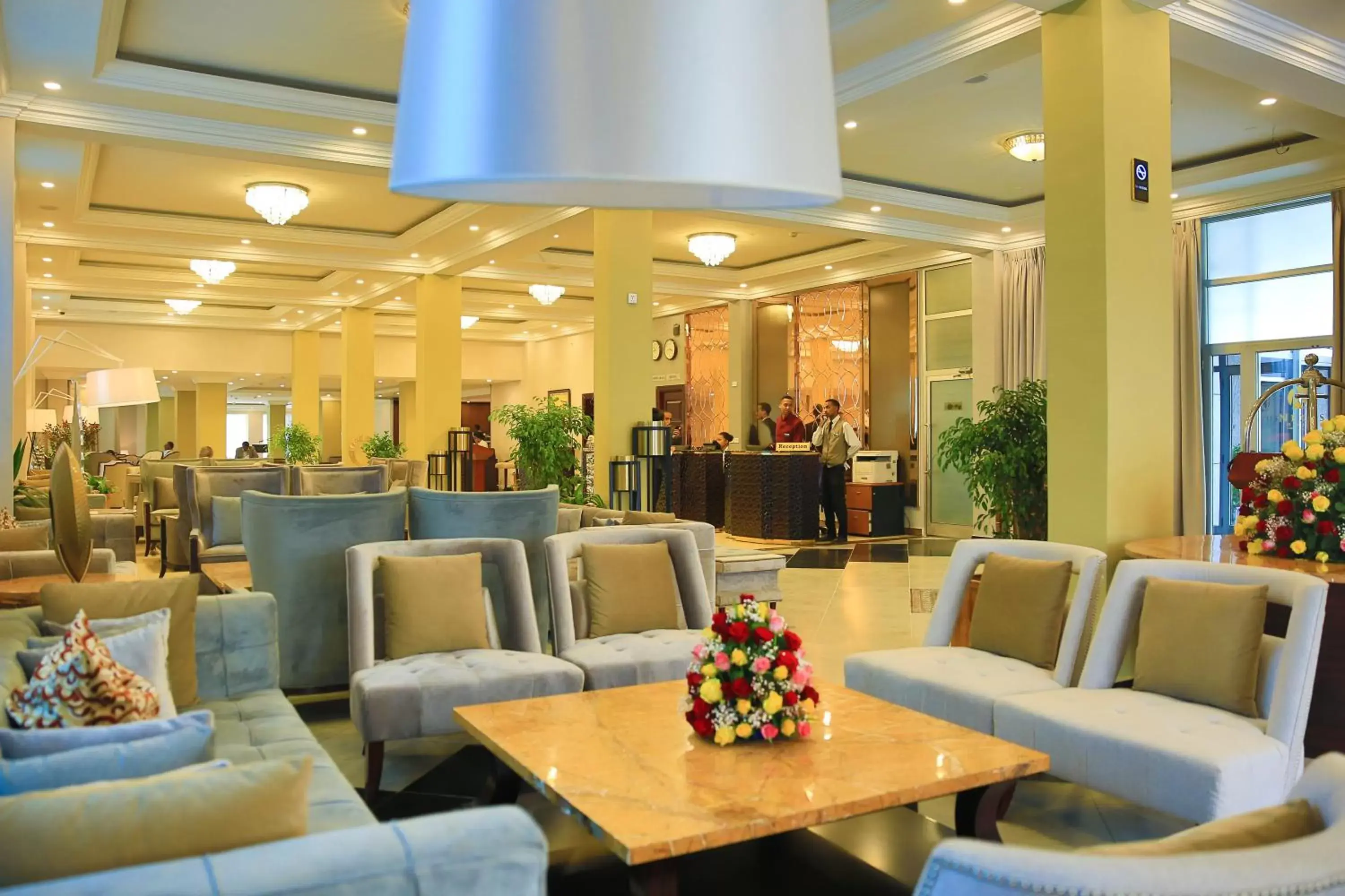 Lobby or reception, Restaurant/Places to Eat in Swiss Inn Nexus Hotel
