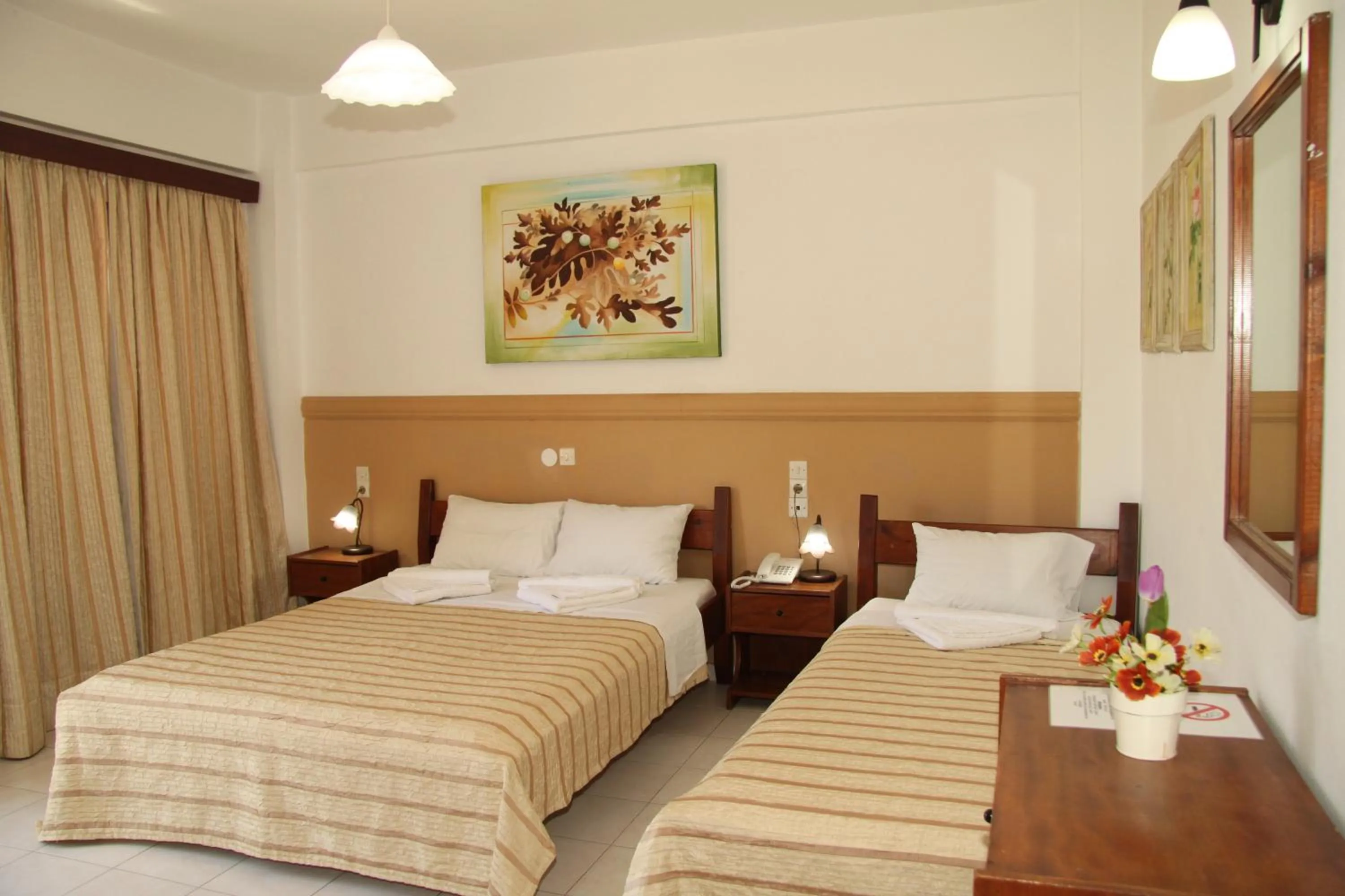 Bedroom, Bed in Danaos Hotel