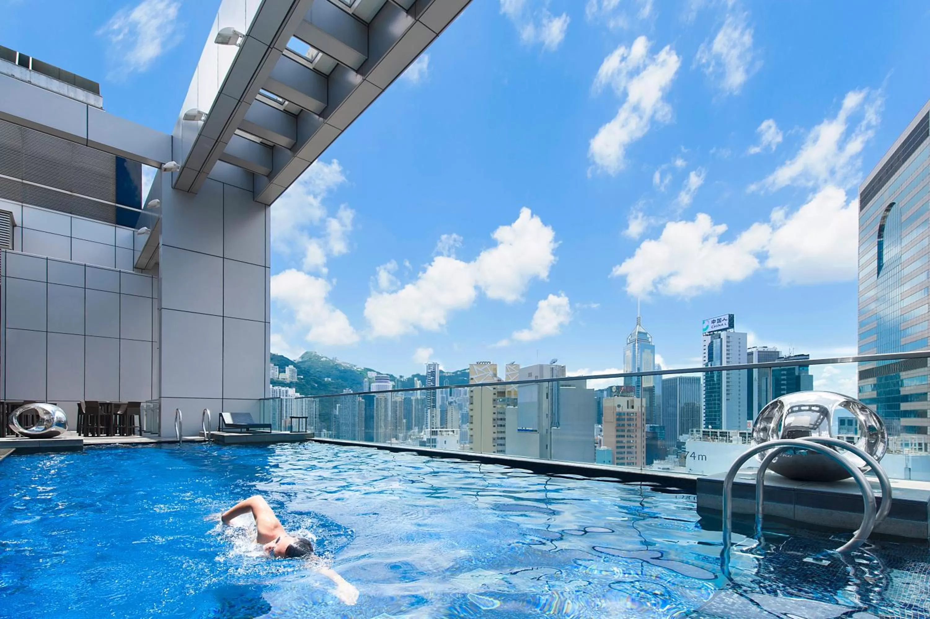 Swimming pool in Crowne Plaza Hong Kong Causeway Bay by IHG