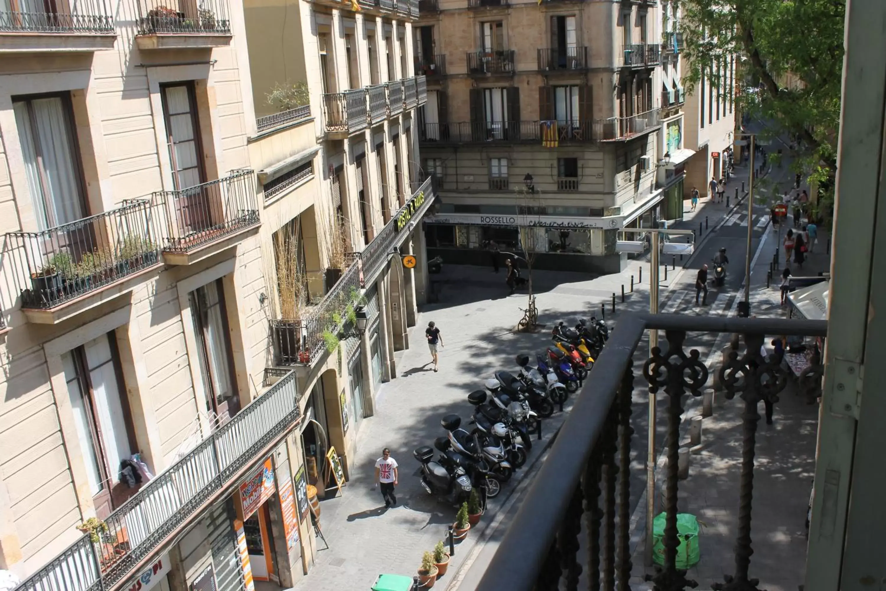 Street view, Balcony/Terrace in Hotel Sant Agustí