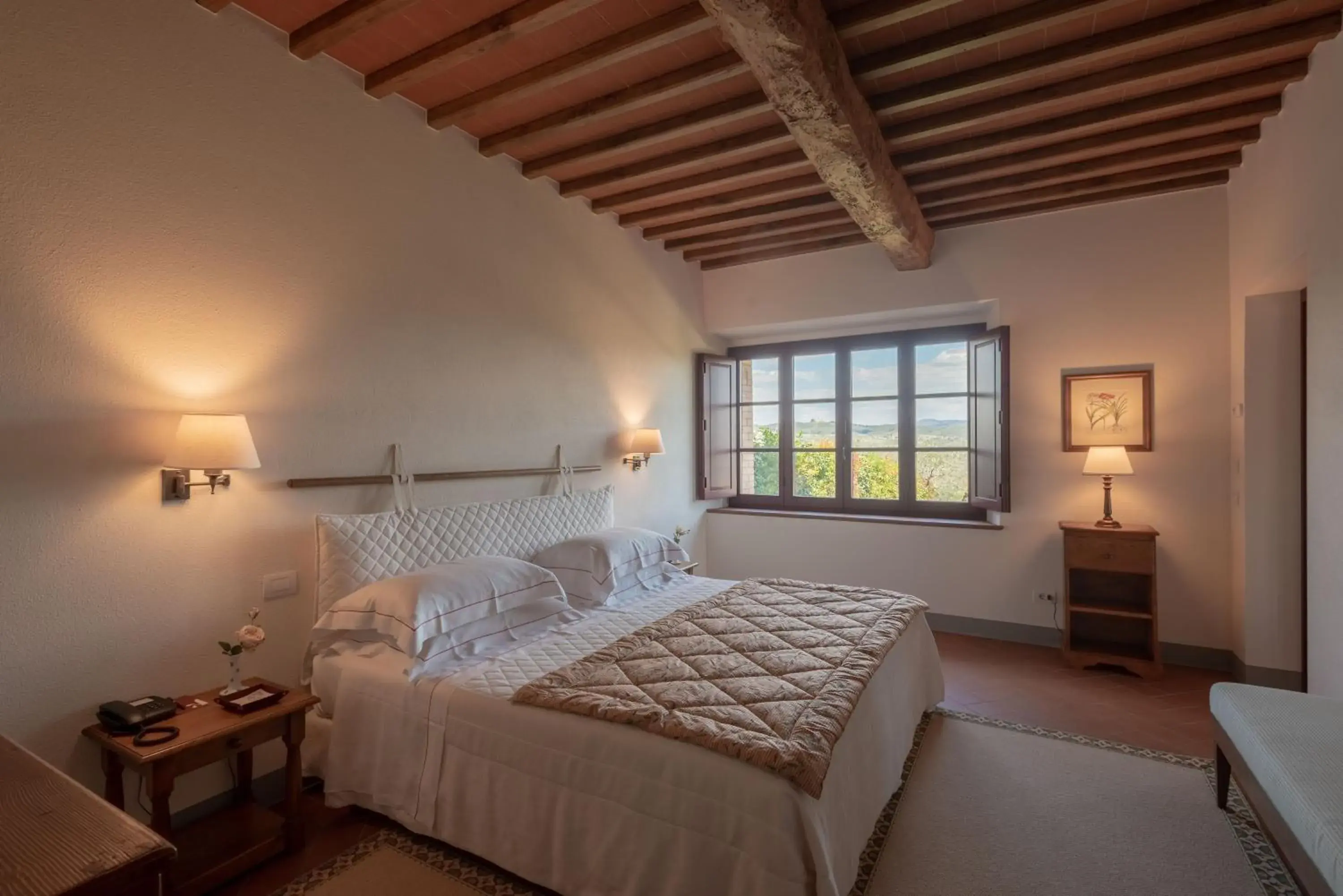 Bedroom, Bed in Hotel Le Fontanelle Bedroom, Bed in Hotel Le Fontanelle