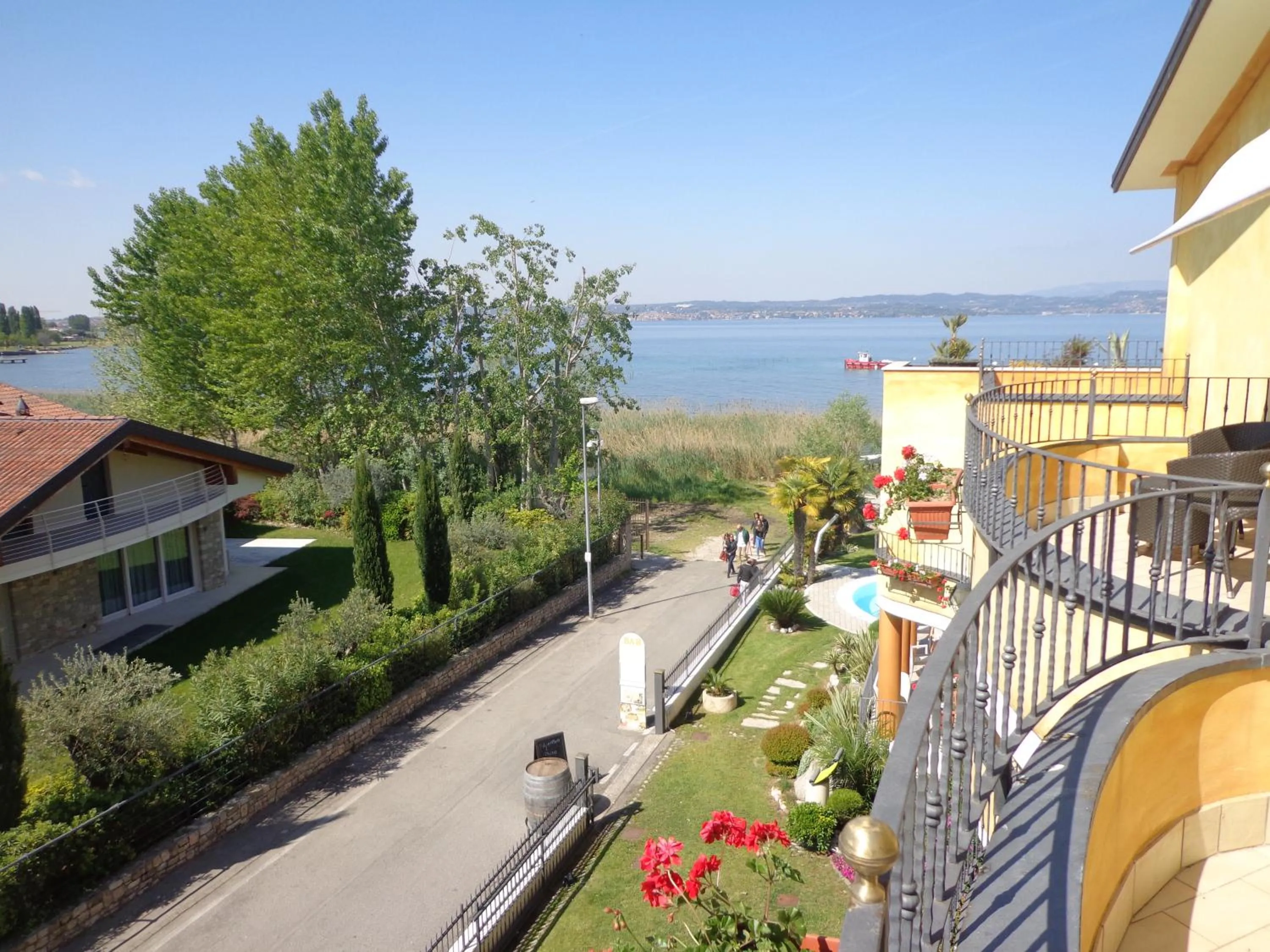 Lake view in Hotel La Rondine