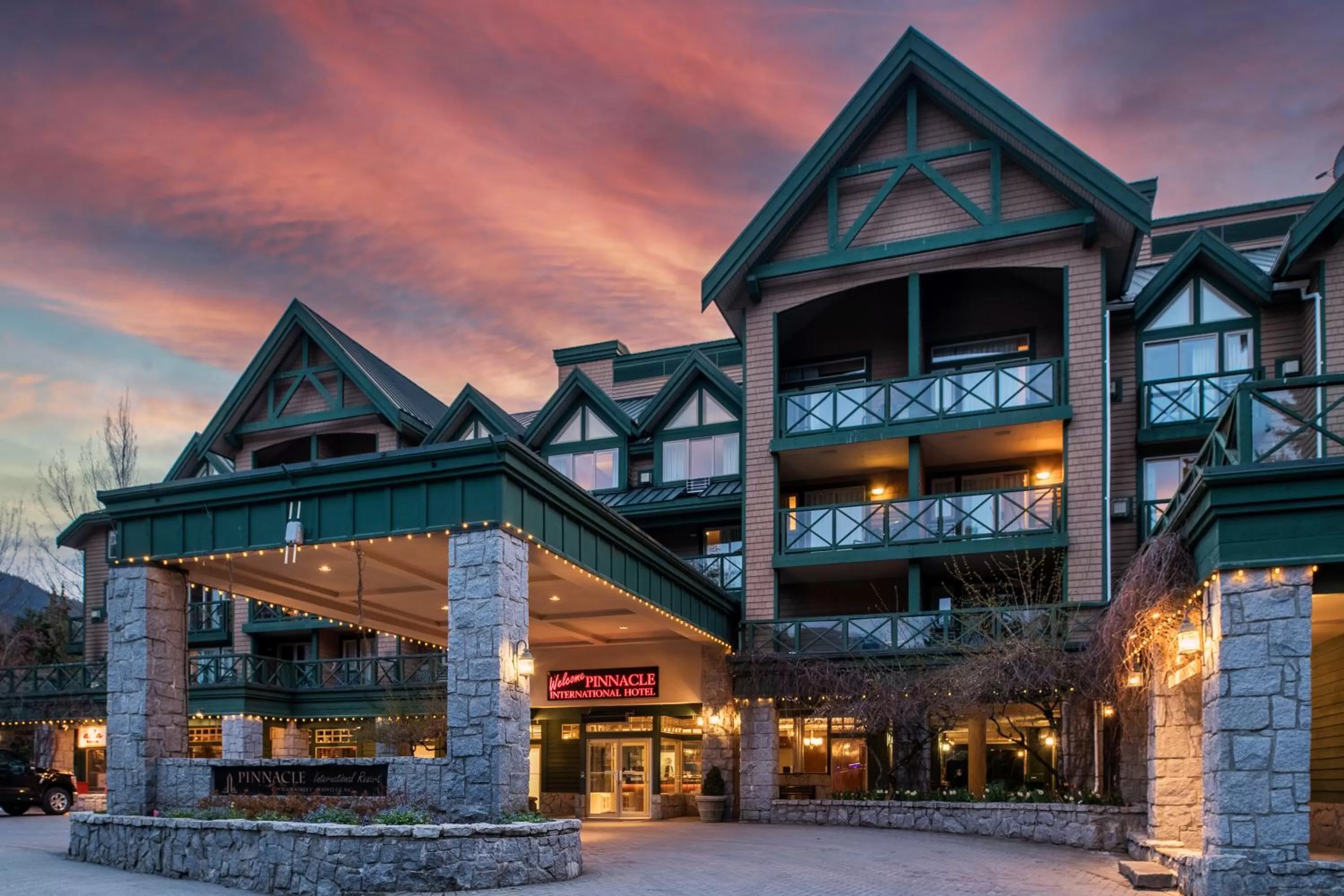 Property building in Pinnacle Hotel Whistler