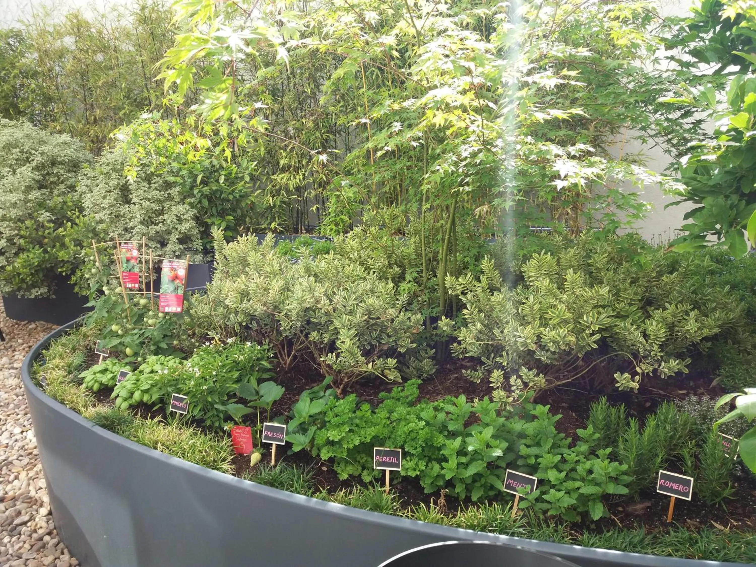 Patio in Ibis Budget Madrid Calle 30