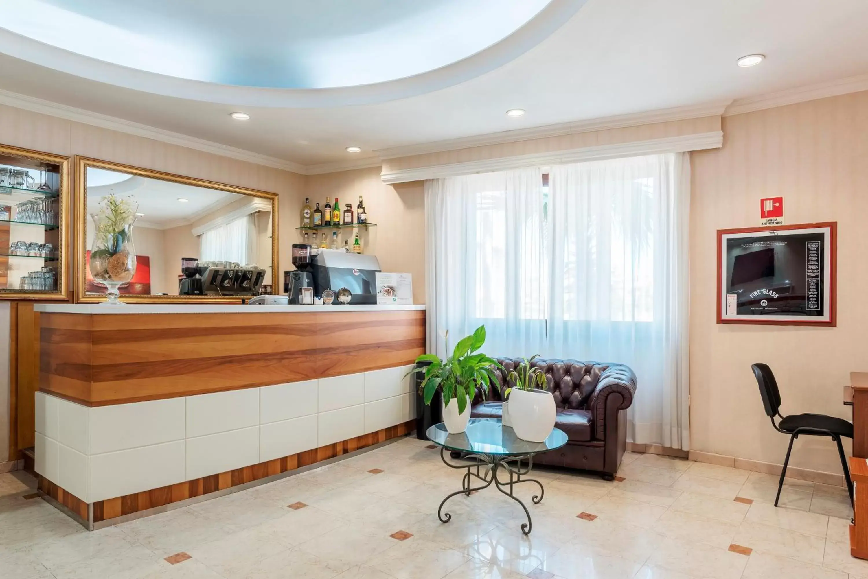 Lounge or bar, Lobby/Reception in Hotel Riviera Fiumicino