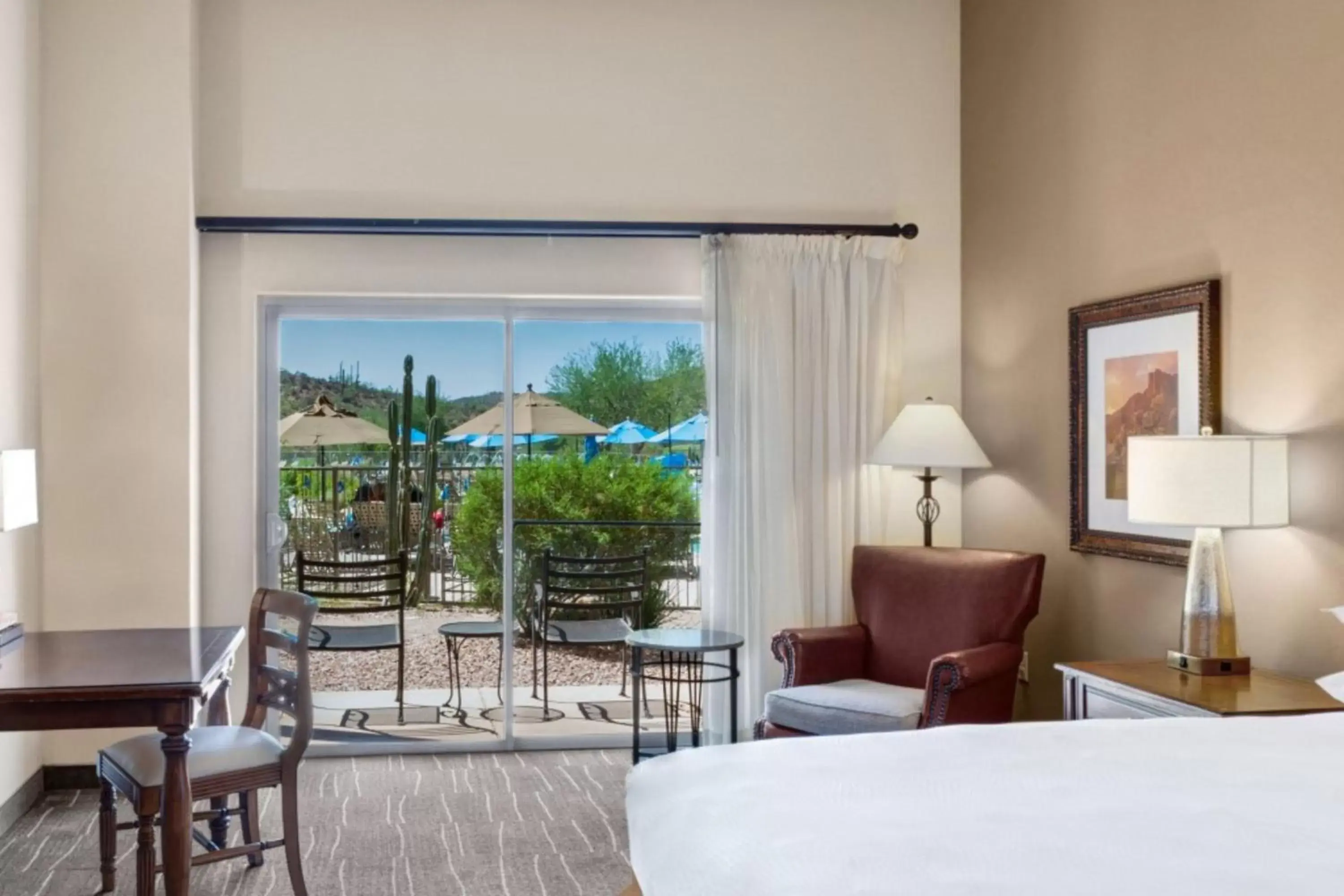 King Room with Patio and Pool View - Poolside in JW Marriott Tucson Starr Pass Resort