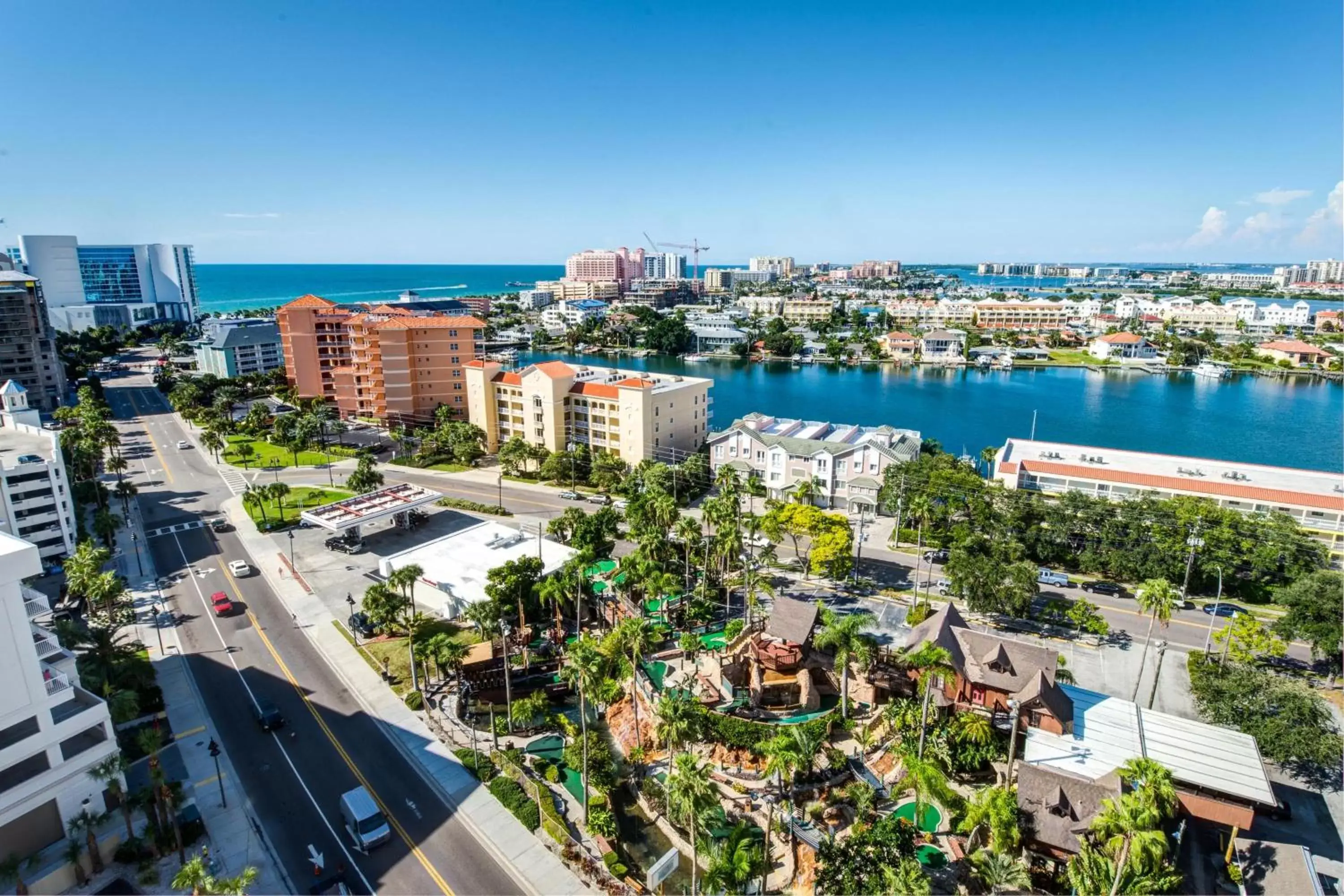 City view, Bird's-eye View in Hampton Inn and Suites Clearwater Beach