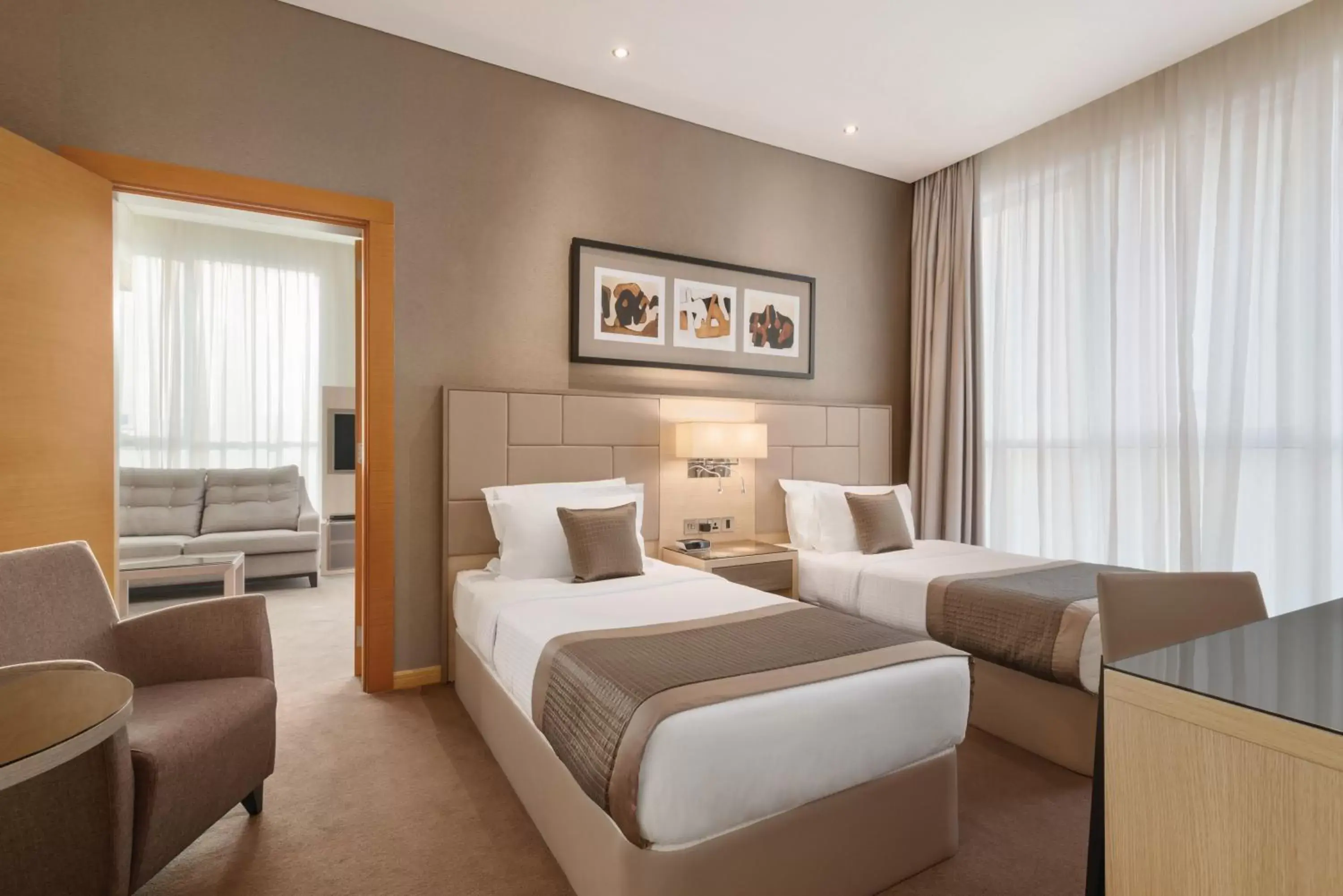 Bedroom, Bed in TRYP by Wyndham Abu Dhabi City Center