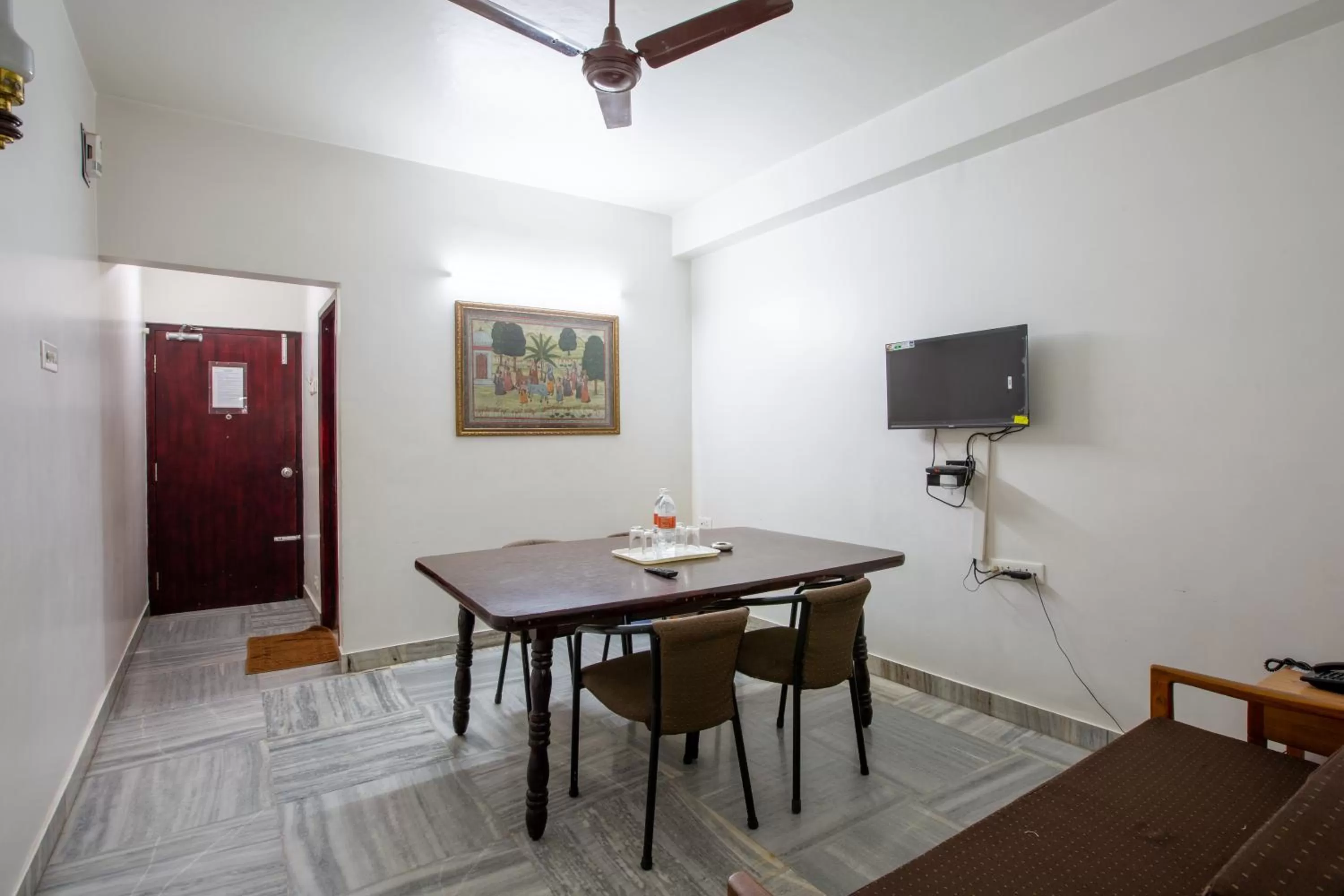 Dining area in Sri Aarvee Hotels