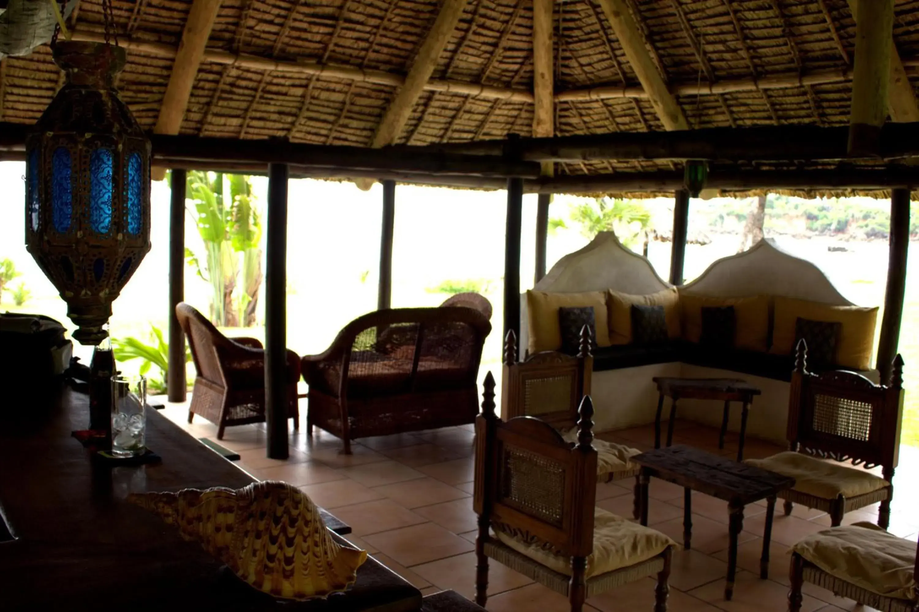 Restaurant/places to eat, Seating Area in Amani Beach Hotel