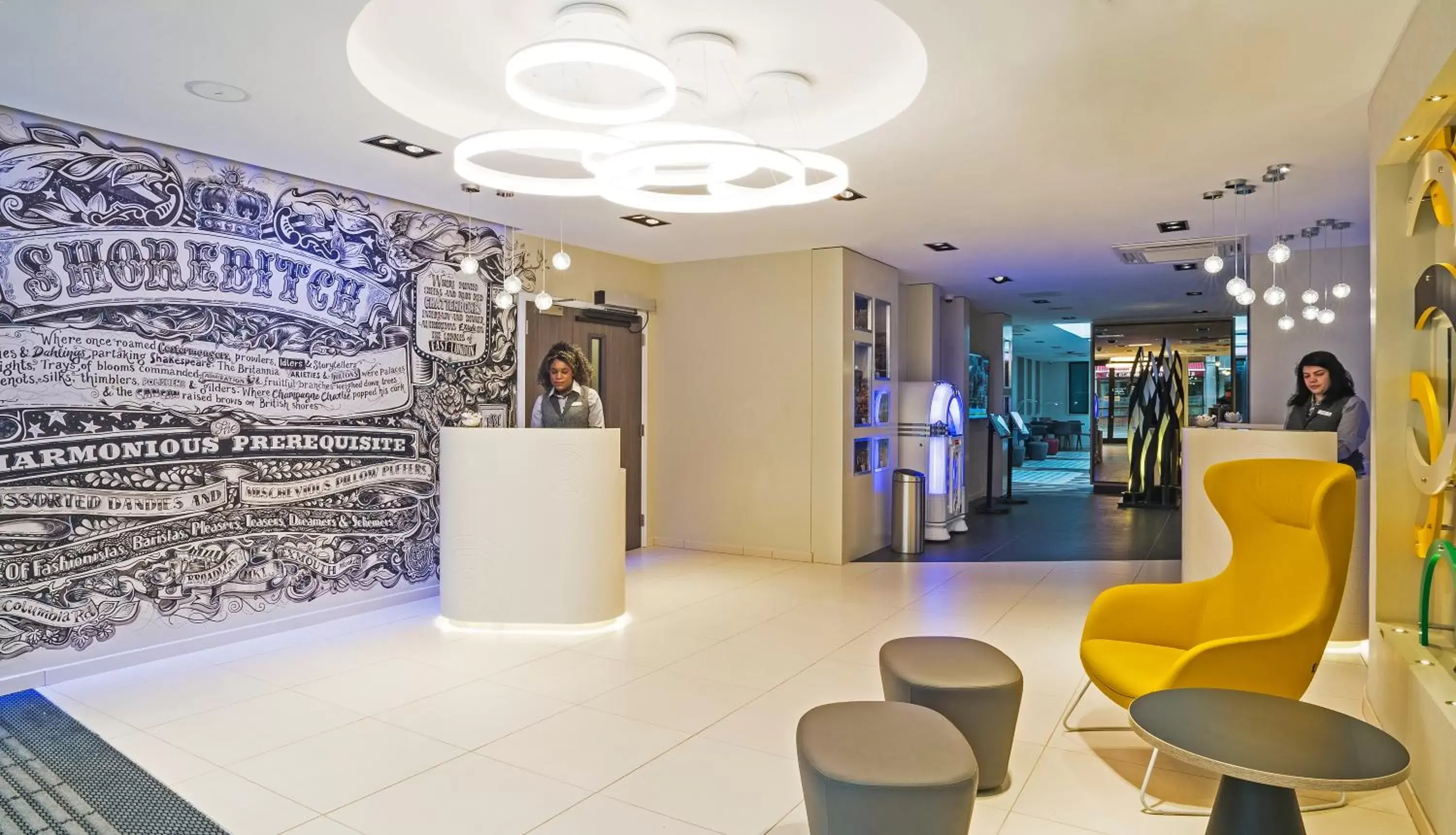 Lobby or reception in Point A Hotel London Shoreditch