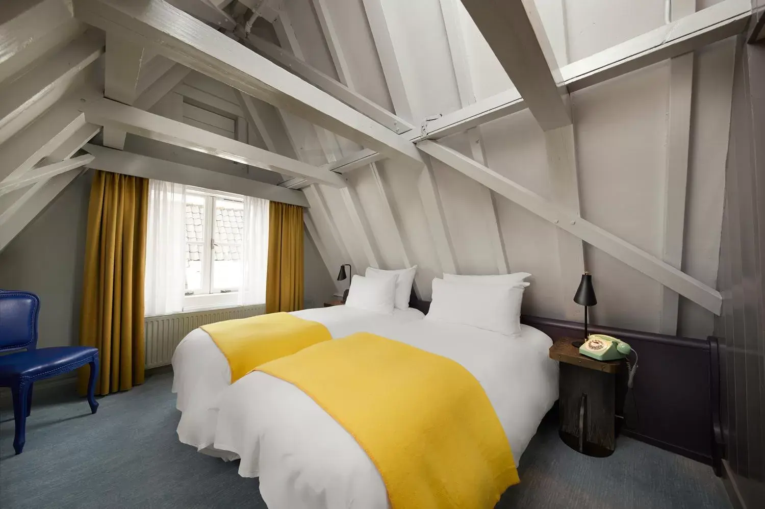Bedroom, Bed in Pulitzer Amsterdam