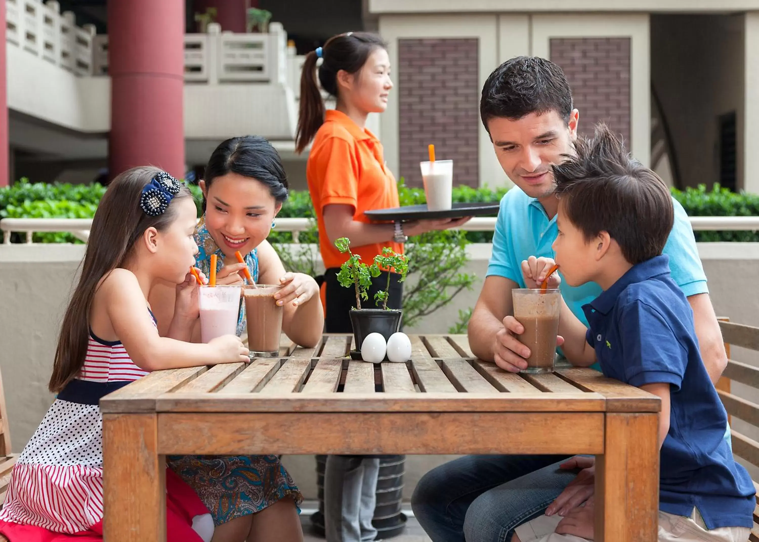 People, Family in Shanghai Centre Serviced Apartment