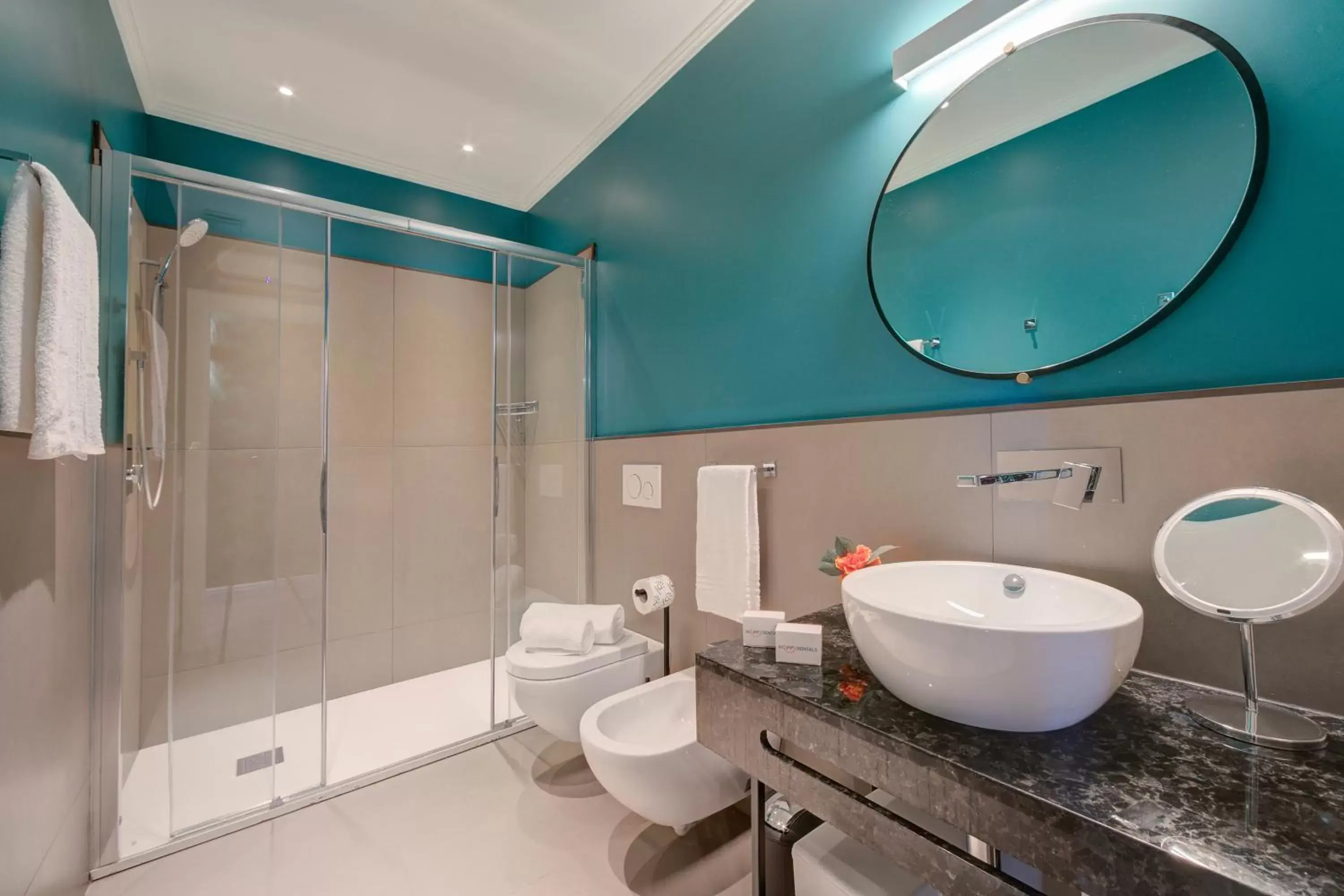 Bathroom in Boutique Central Apartments- Happy Rentals