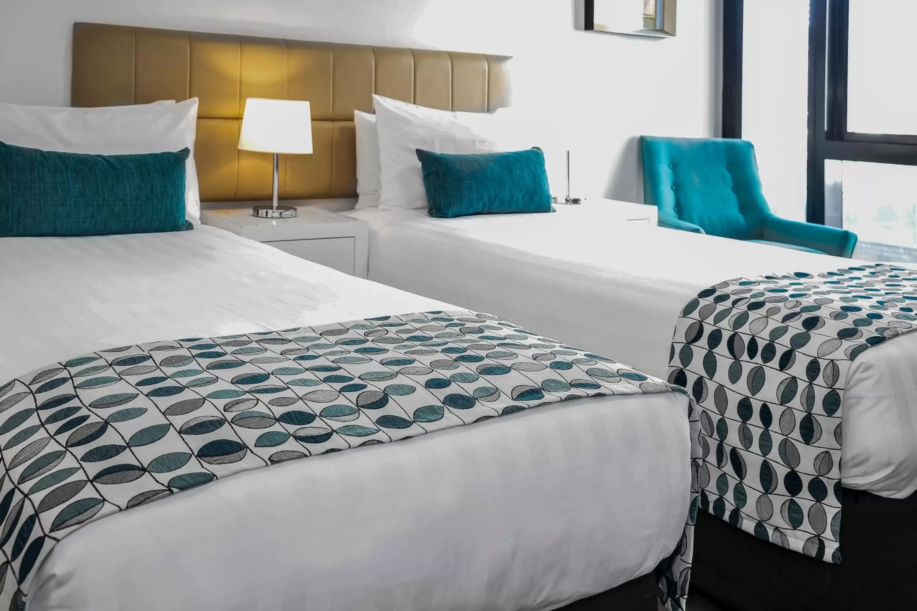 Bed in Pegasus Apart-Hotel