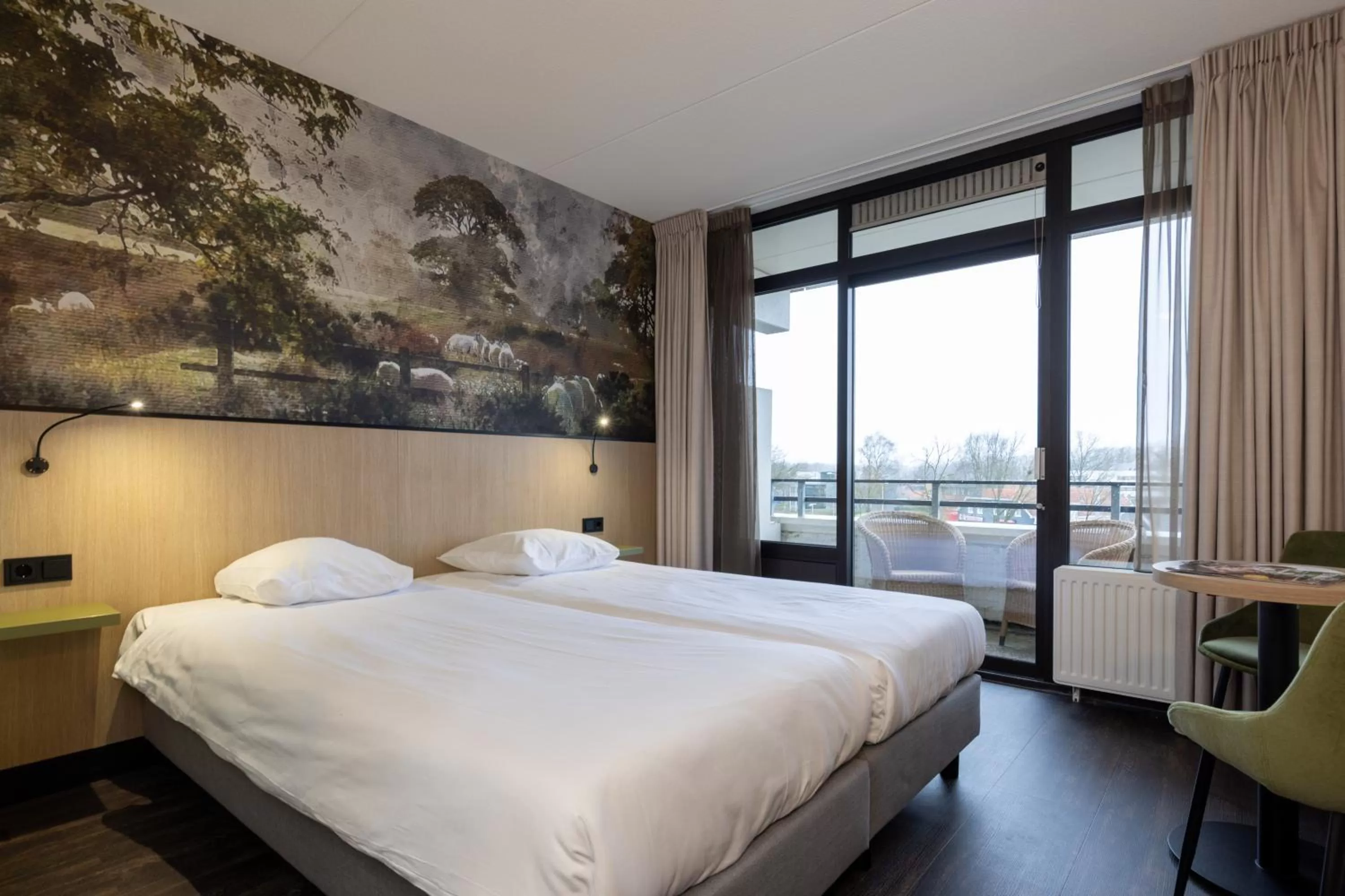 Bedroom, Bed in Fletcher Hotel-Restaurant Frerikshof