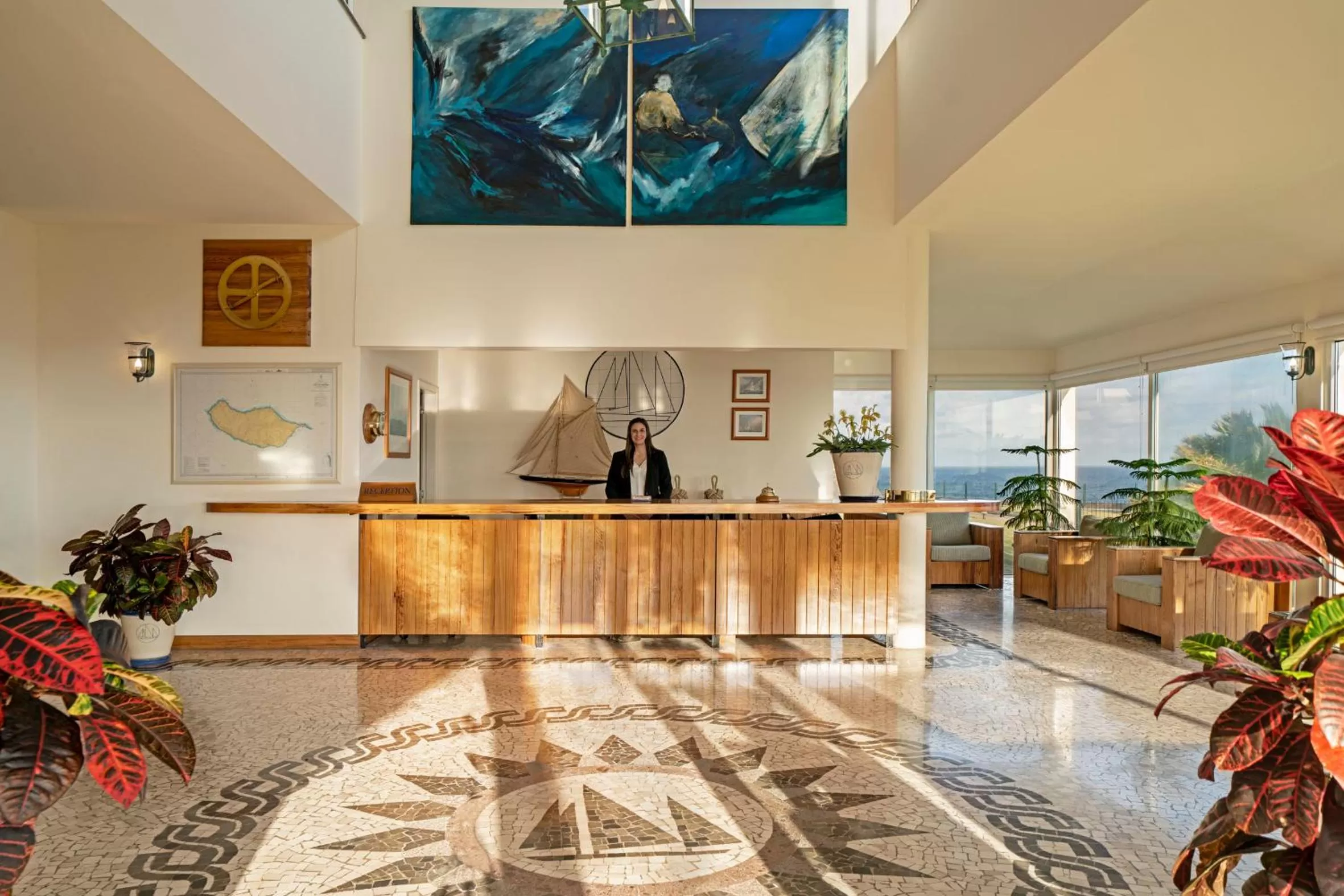 Lobby or reception in Albatroz Beach & Yacht Club