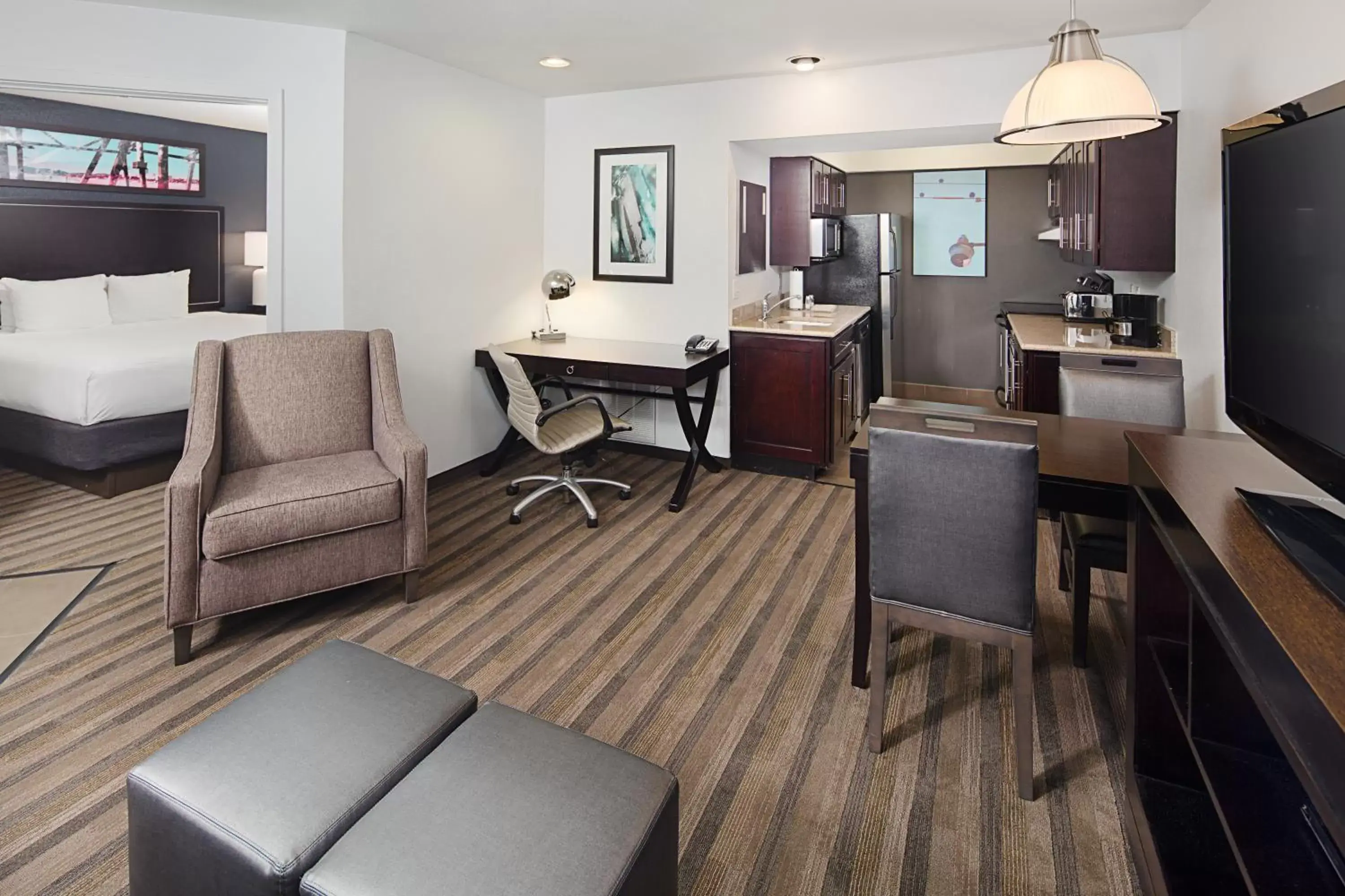 TV and multimedia, Seating Area in Hyatt House Dallas Las Colinas