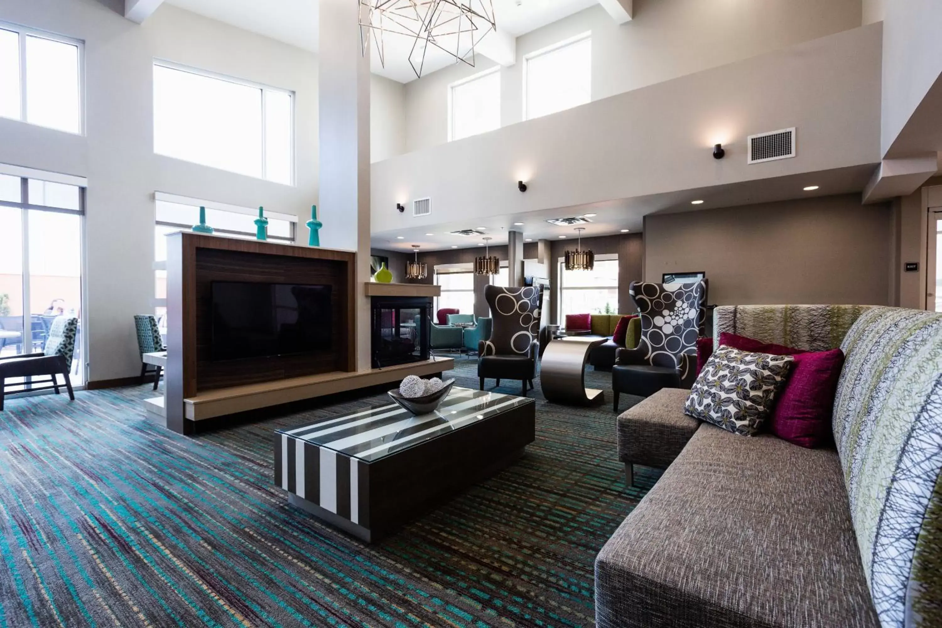 Lobby or reception, Seating Area in Residence Inn by Marriott Oklahoma City Airport