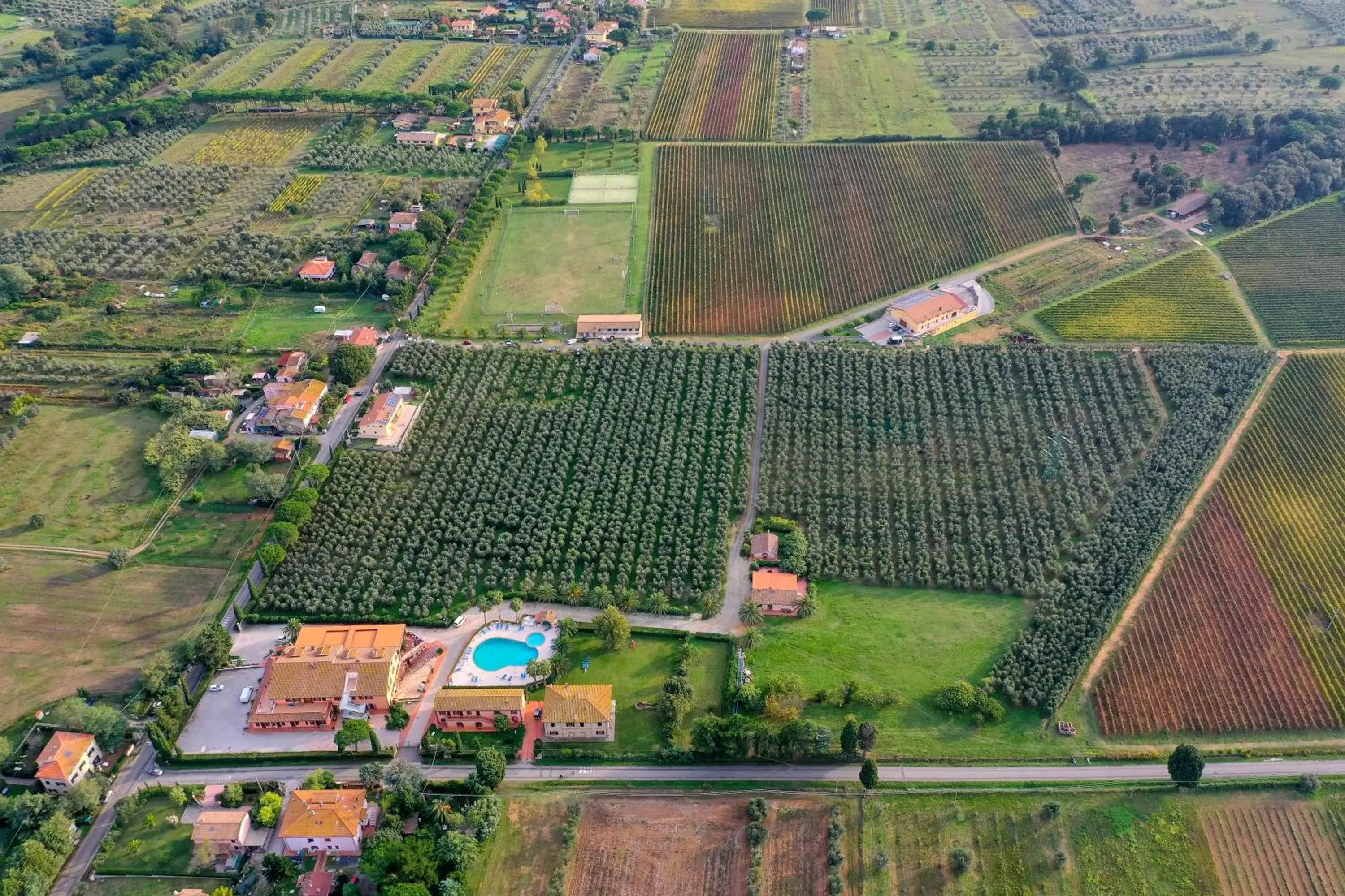 Bird's eye view, Bird's-eye View in Agrihotel Elisabetta