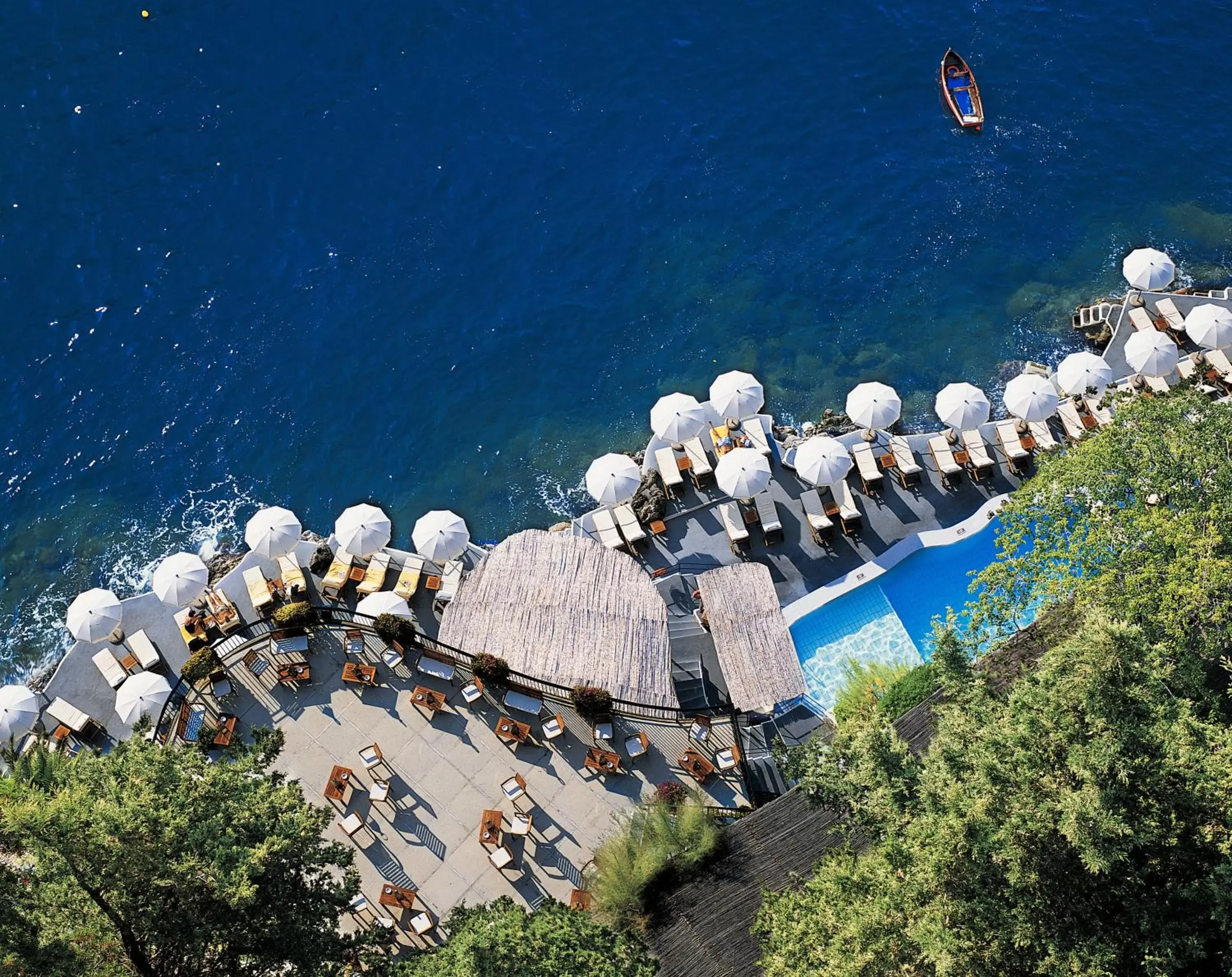 Restaurant/places to eat, Bird's-eye View in Hotel Santa Caterina