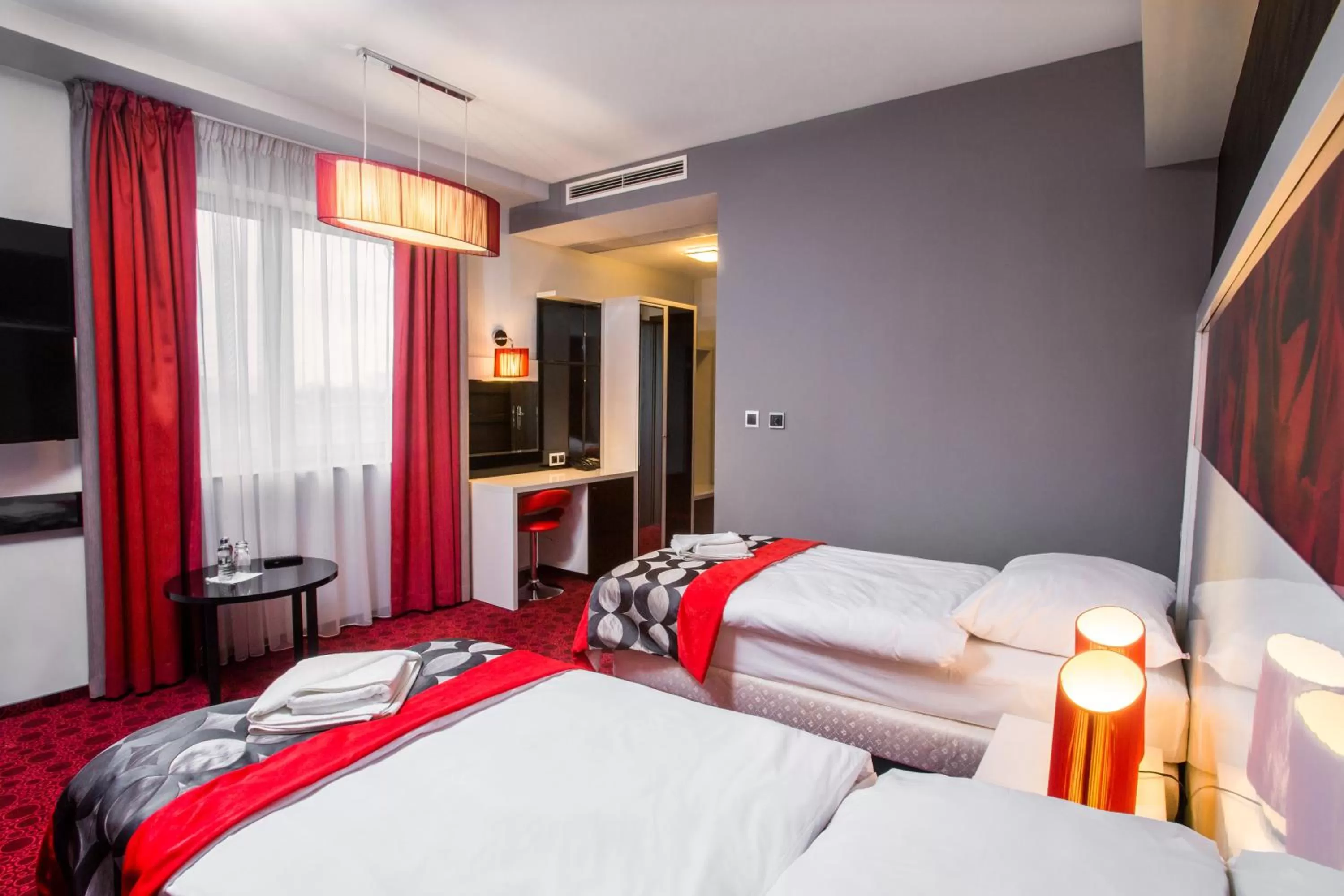 Bed in Hotel Zimowit