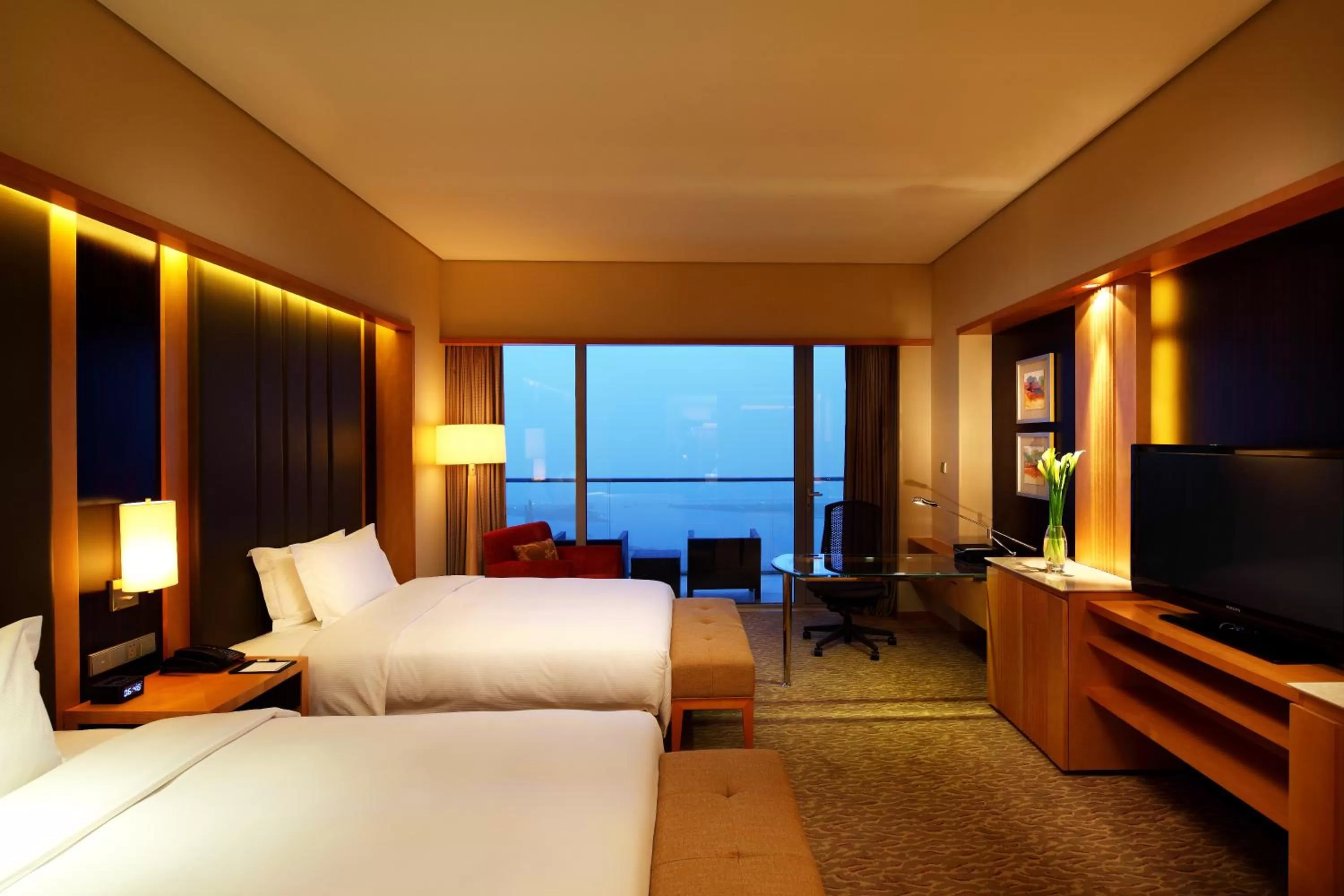 Bed in Hilton Nanjing Riverside