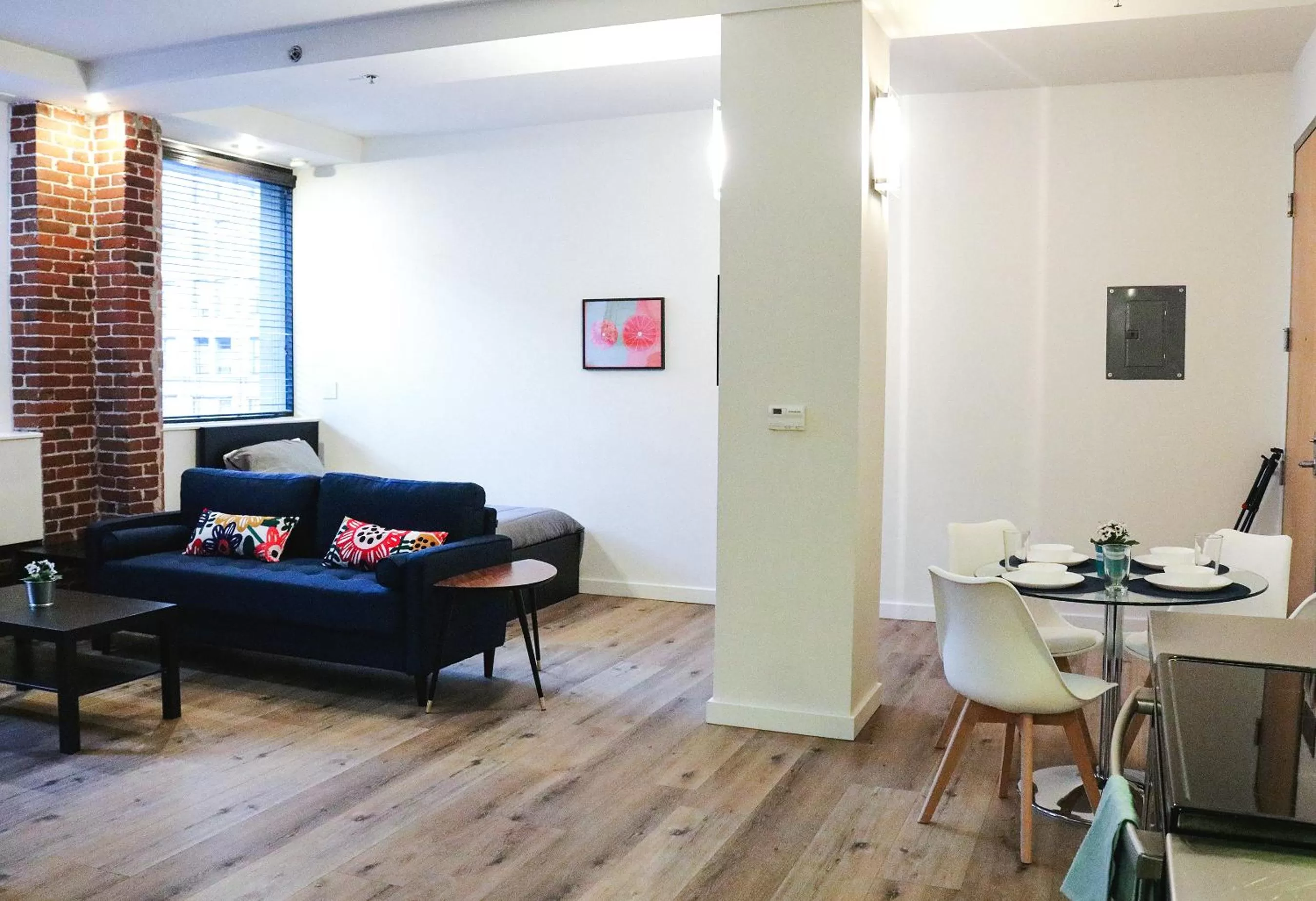 Living room, Seating Area in The Haas Suites