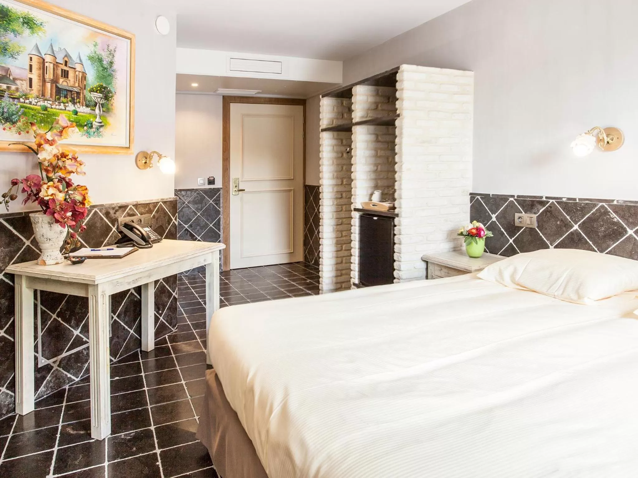 Bed in Thermae Boetfort Hotel