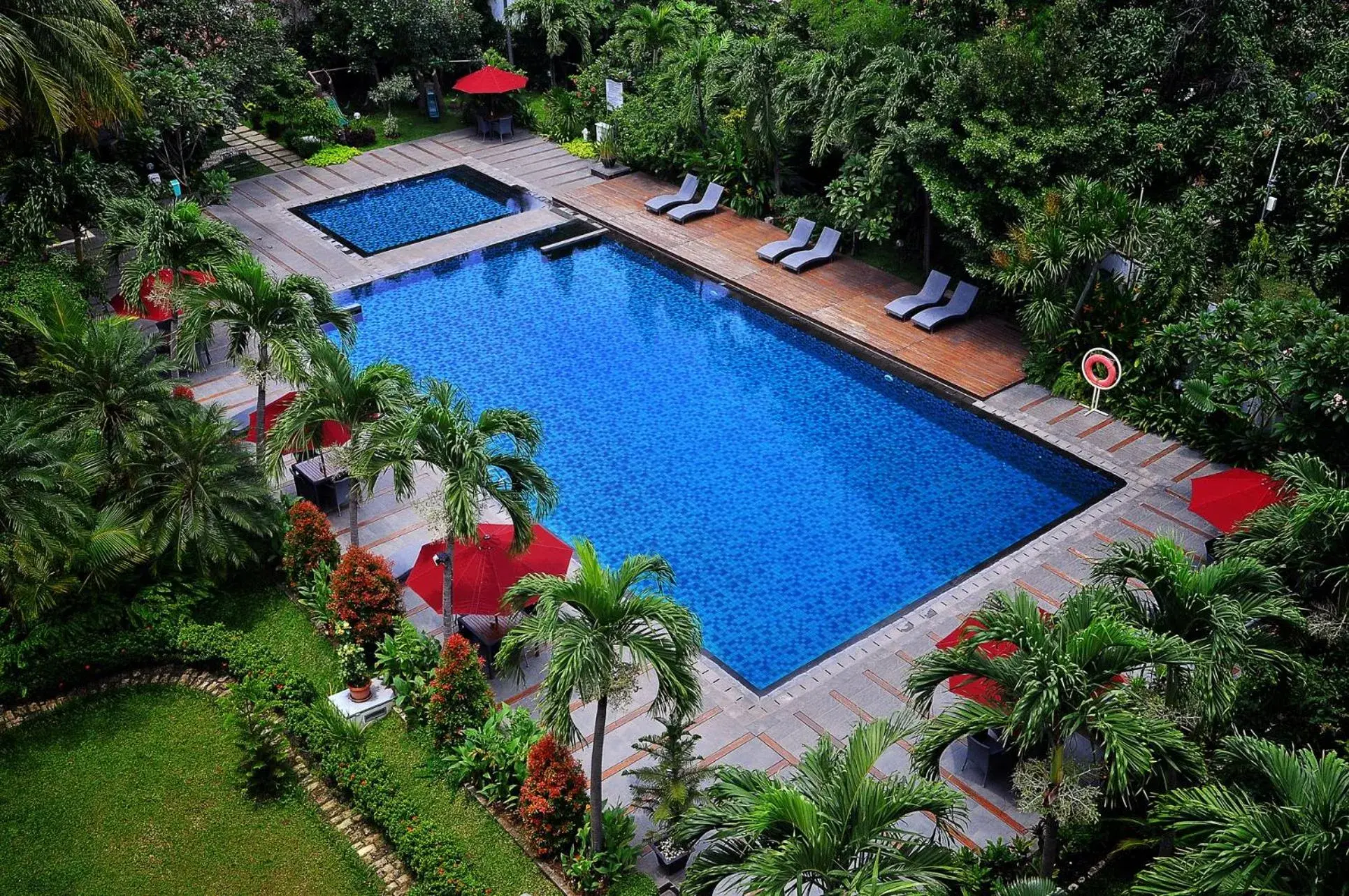 Pool View in Hotel Santika Cirebon