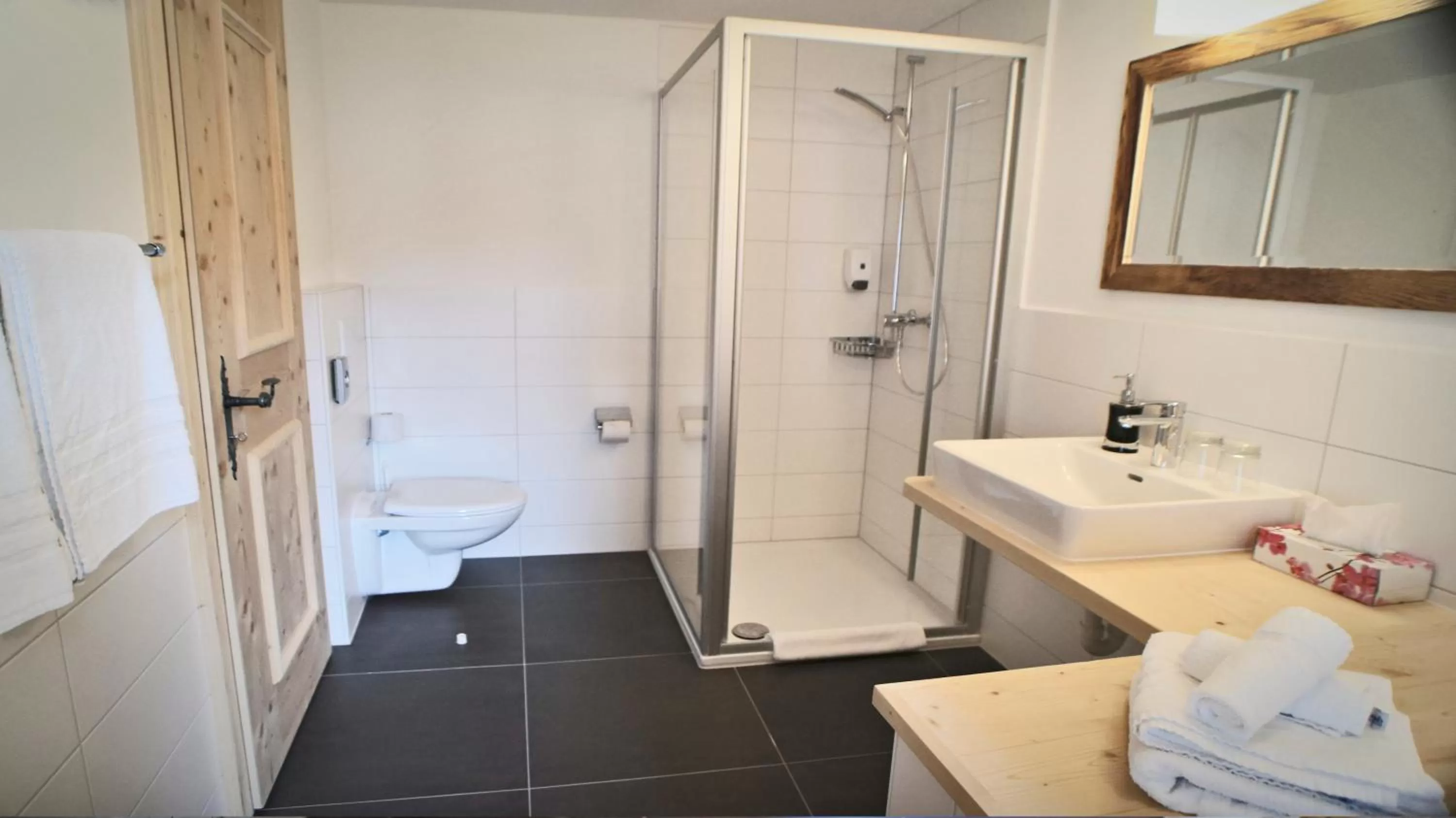 Shower in Hotel Wynegg