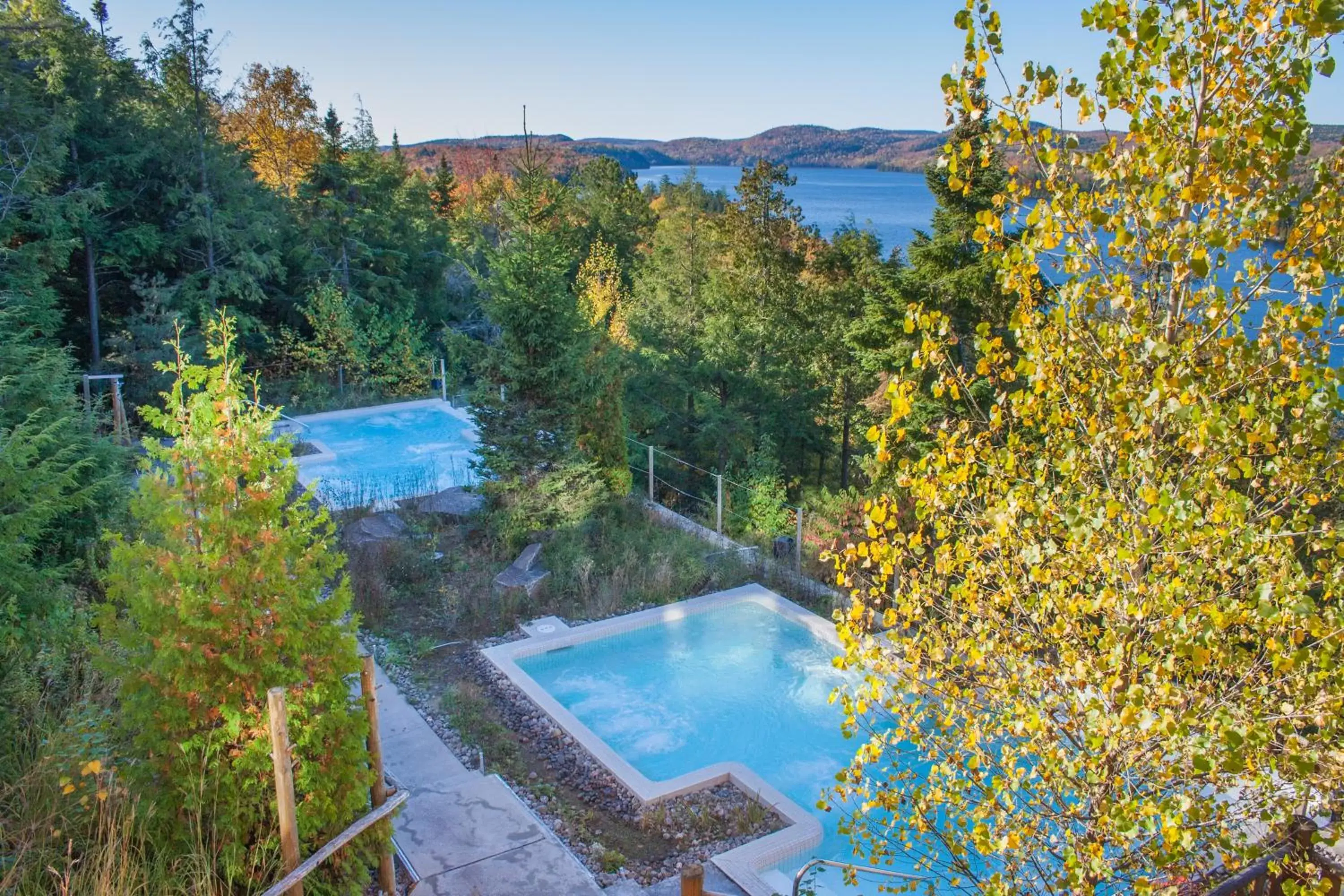 Pool View in Sacacomie Hôtel et Spa