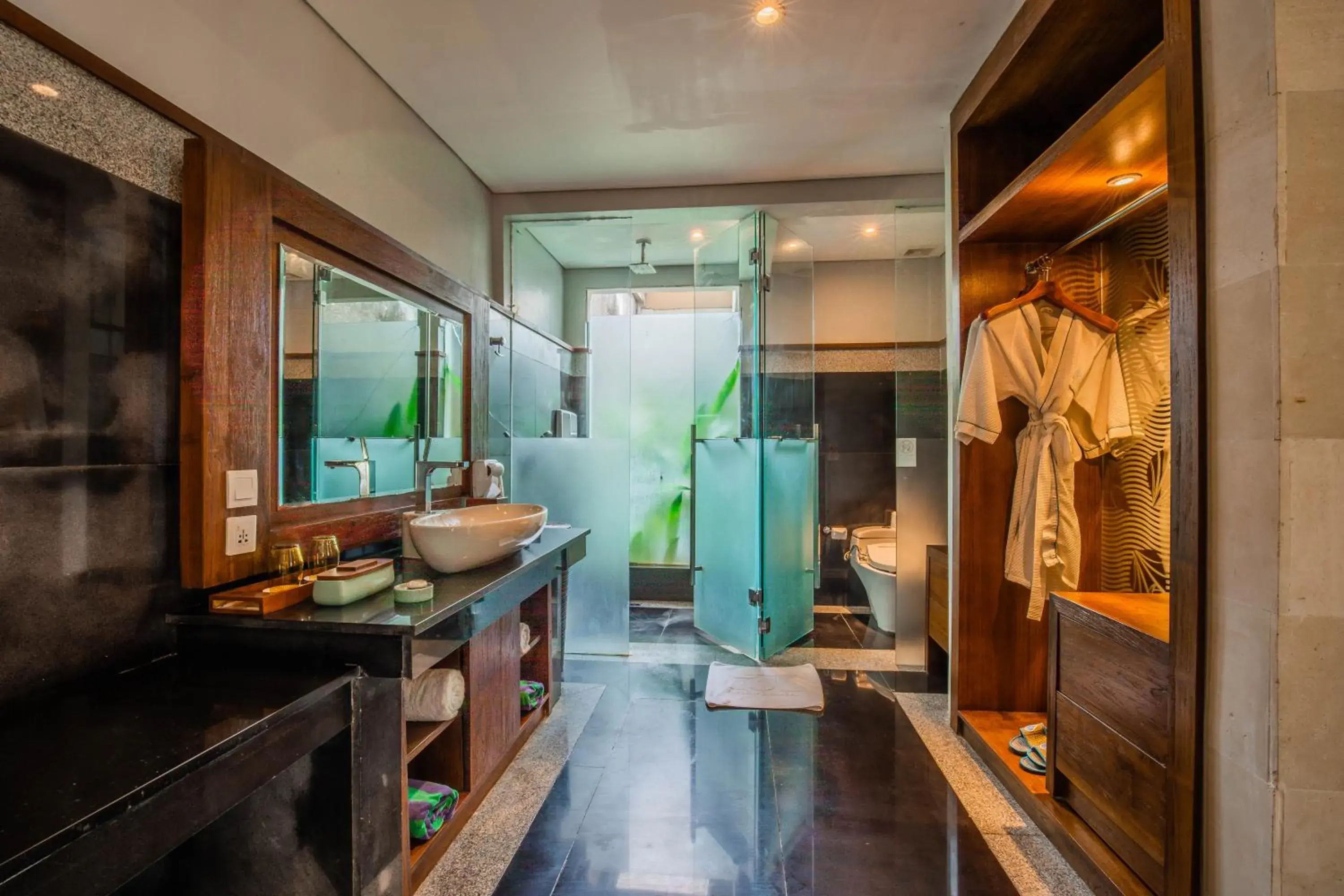 Shower, Bathroom in The Leaf Jimbaran Luxury Villas