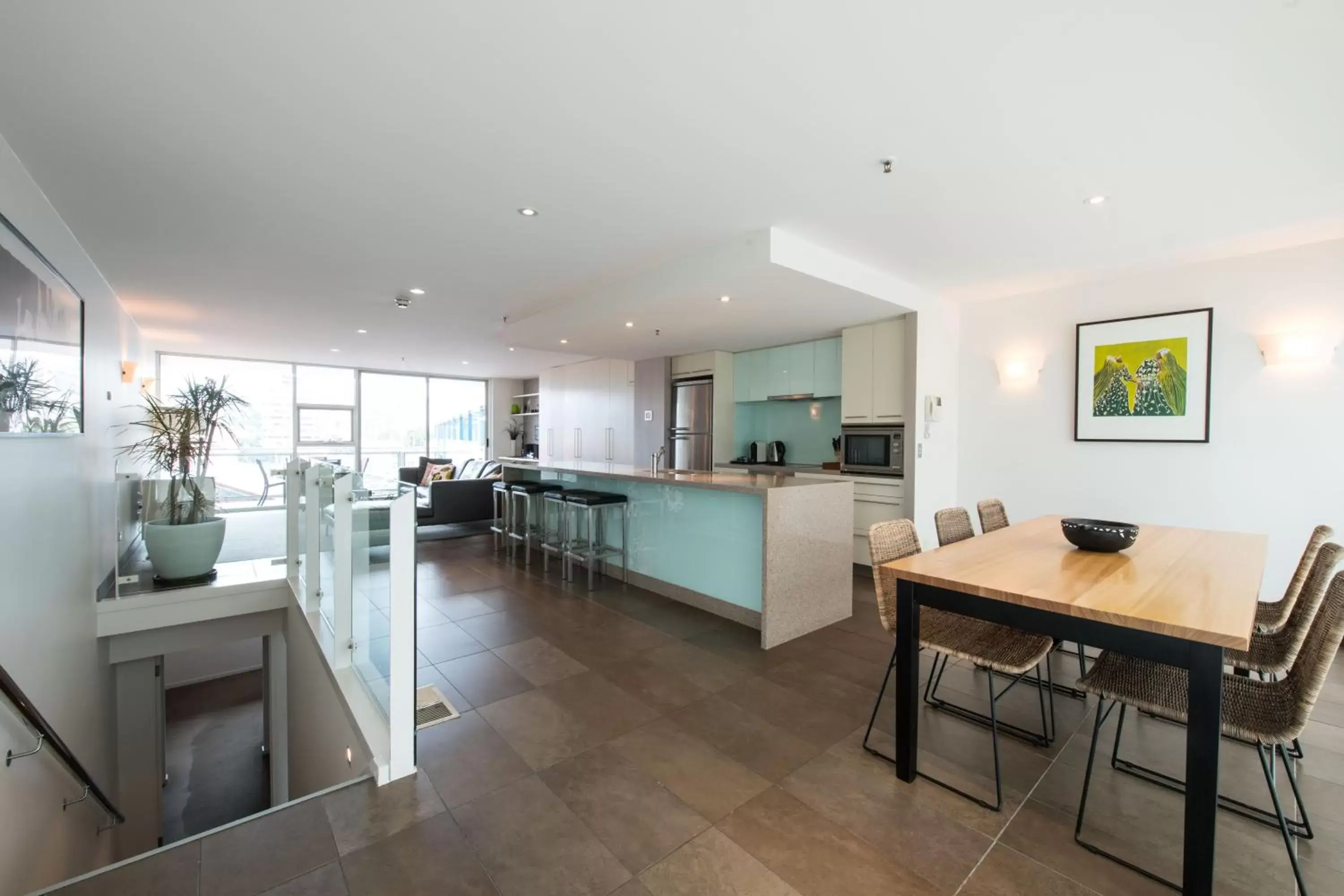 Balcony/Terrace, Kitchen/Kitchenette in Sullivans Cove Apartments