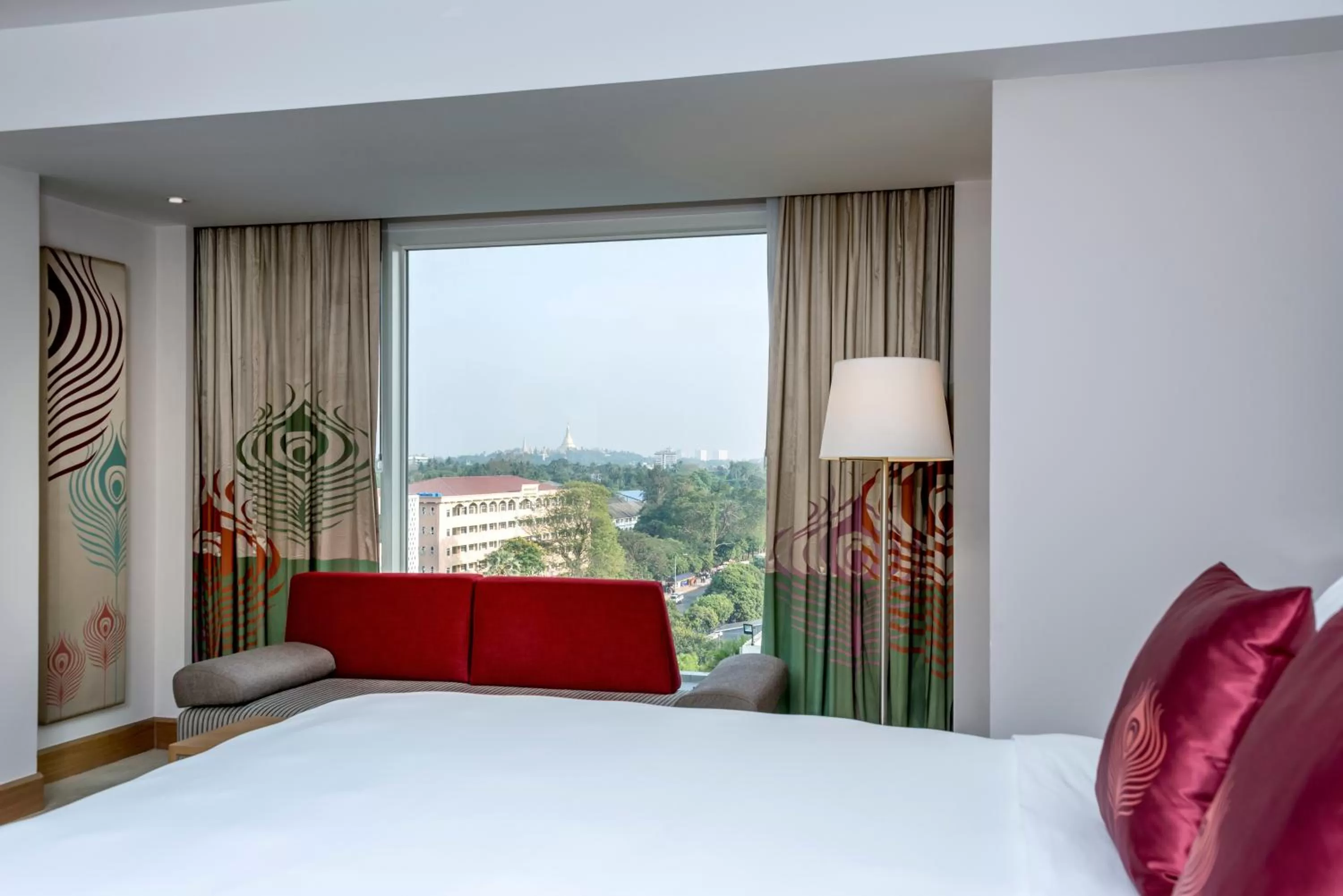 View (from property/room), Bed in Novotel Yangon Max