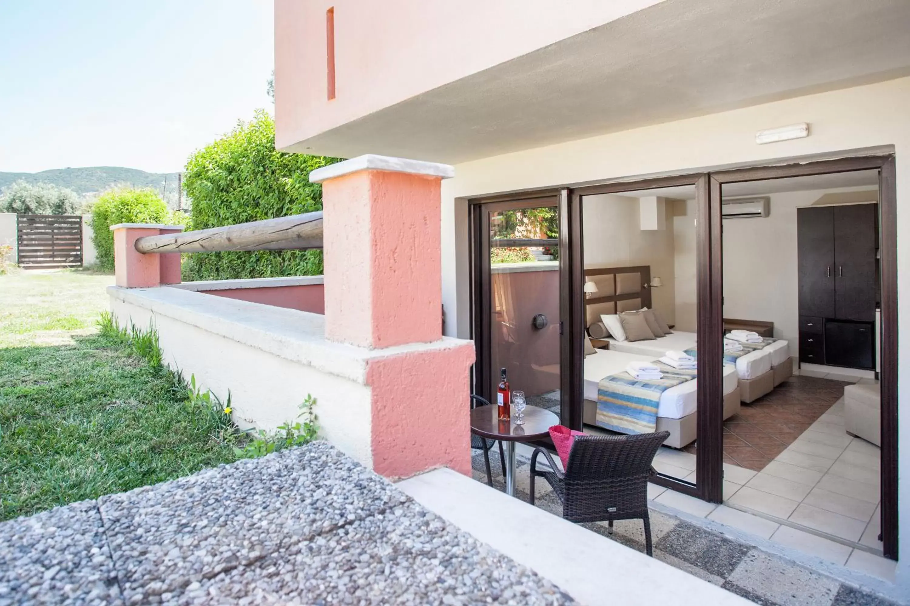 Balcony/Terrace in Rigas Hotel Skopelos