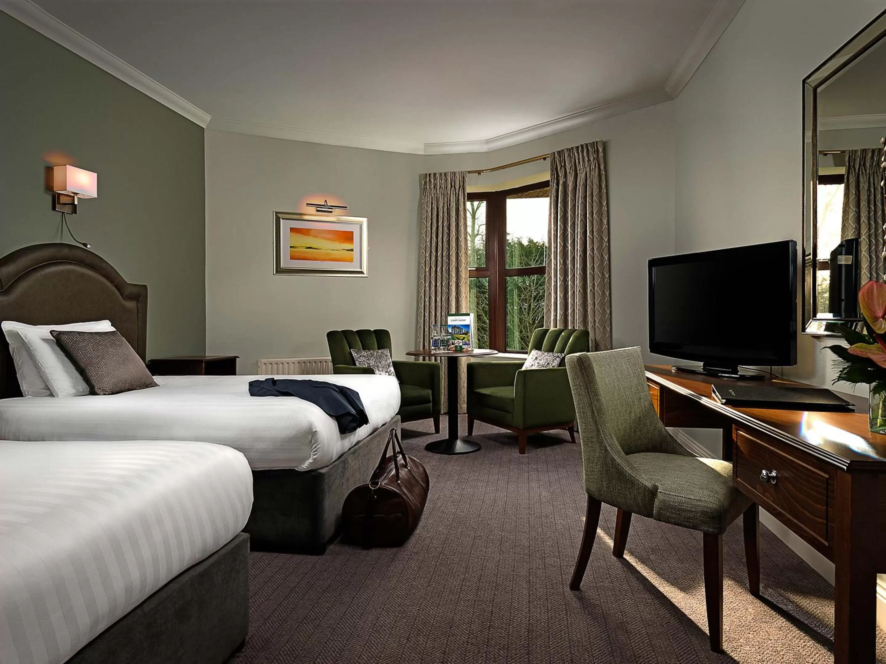 Bedroom, Bed in Oranmore Lodge Hotel Conference And Leisure Centre Galway