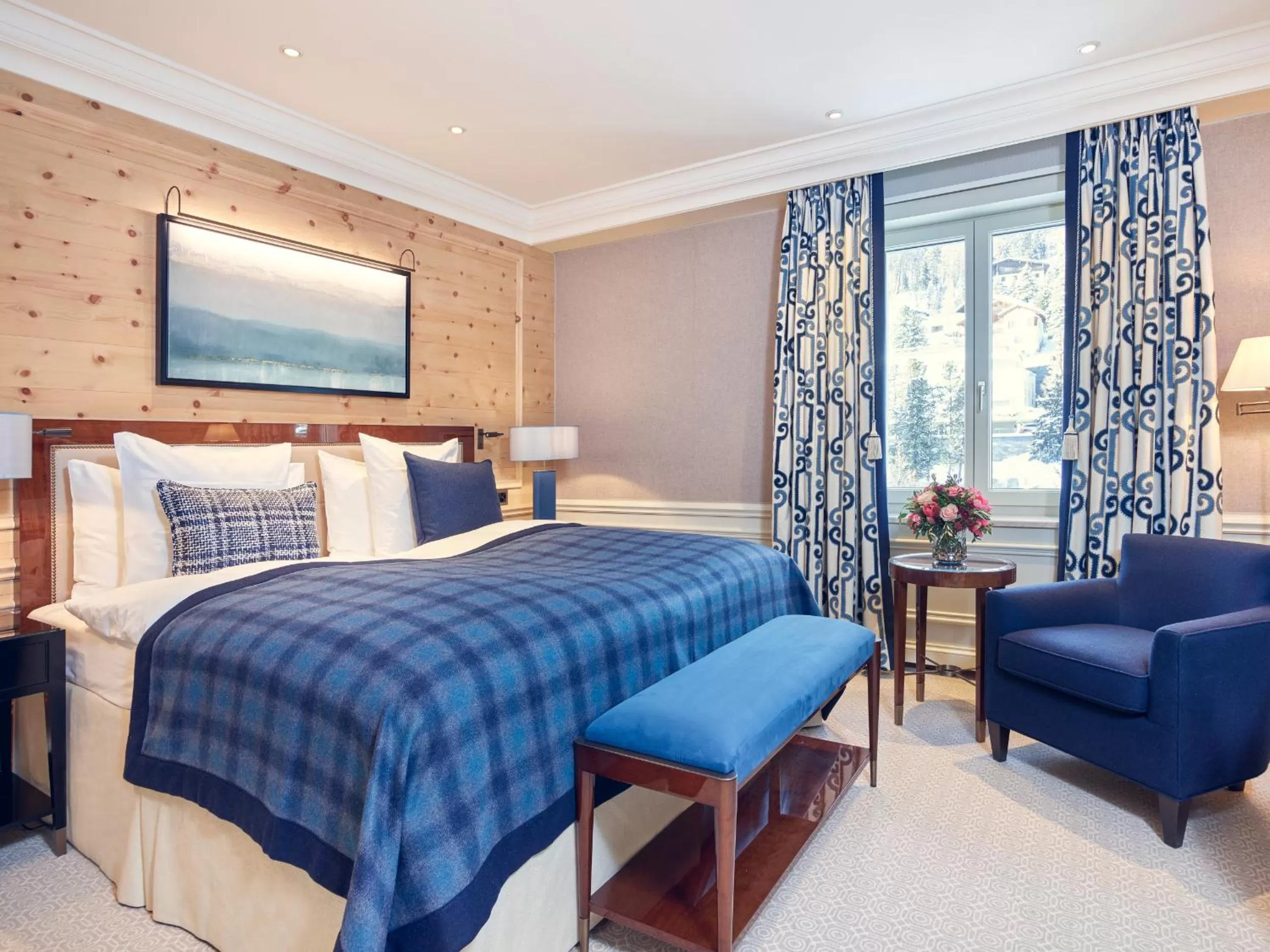 Standard Double Room Village Side - North in Kulm Hotel St. Moritz