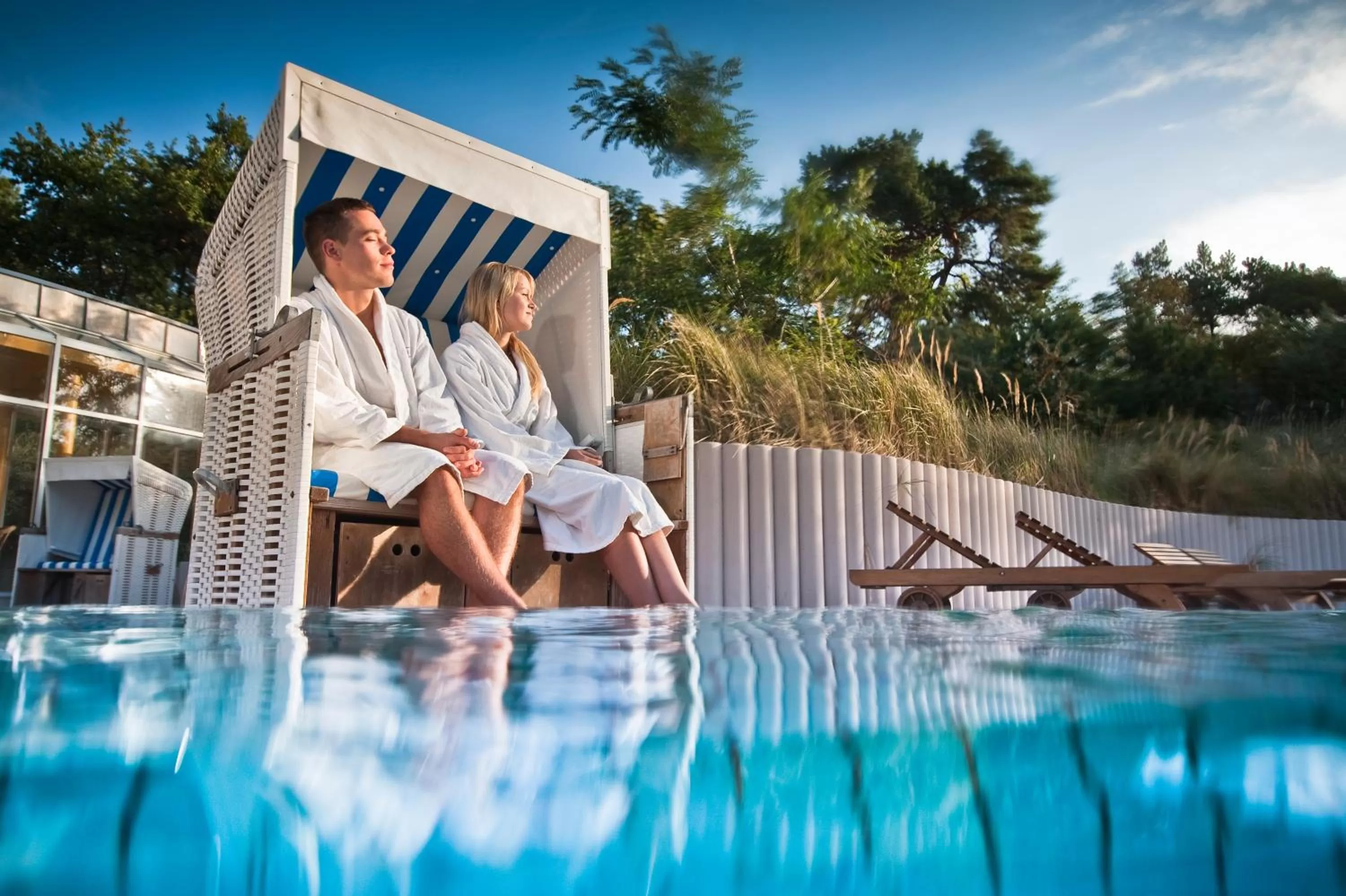 Swimming pool in Baltic Zinnowitz - Hotel mit Meerwasserpool und Thermalbad