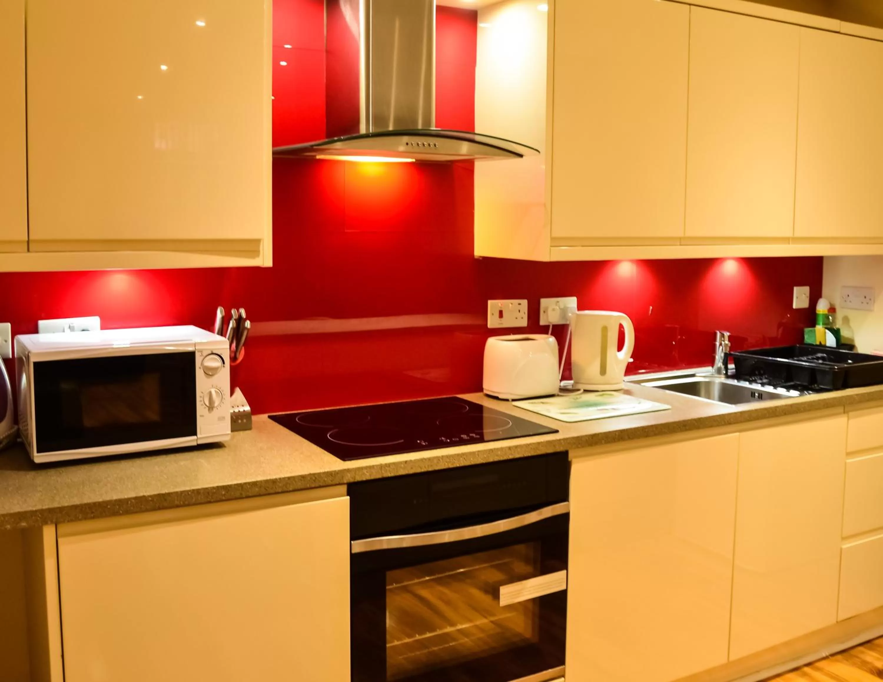 Kitchen or kitchenette in Edinburgh City Suites