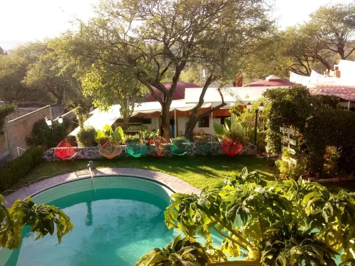Pool View in Hotel Casa Pahpaqui