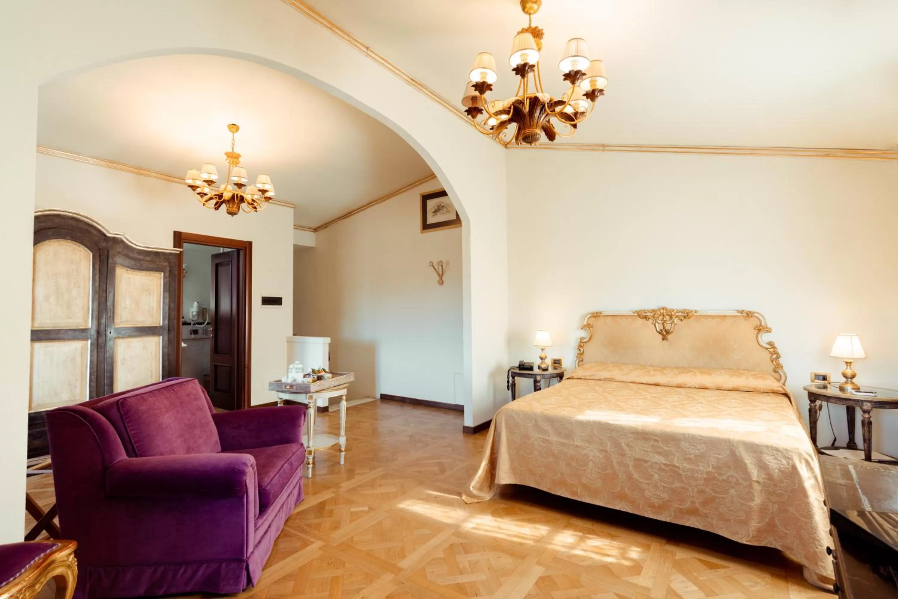 Bed in Hotel Palazzo Alexander