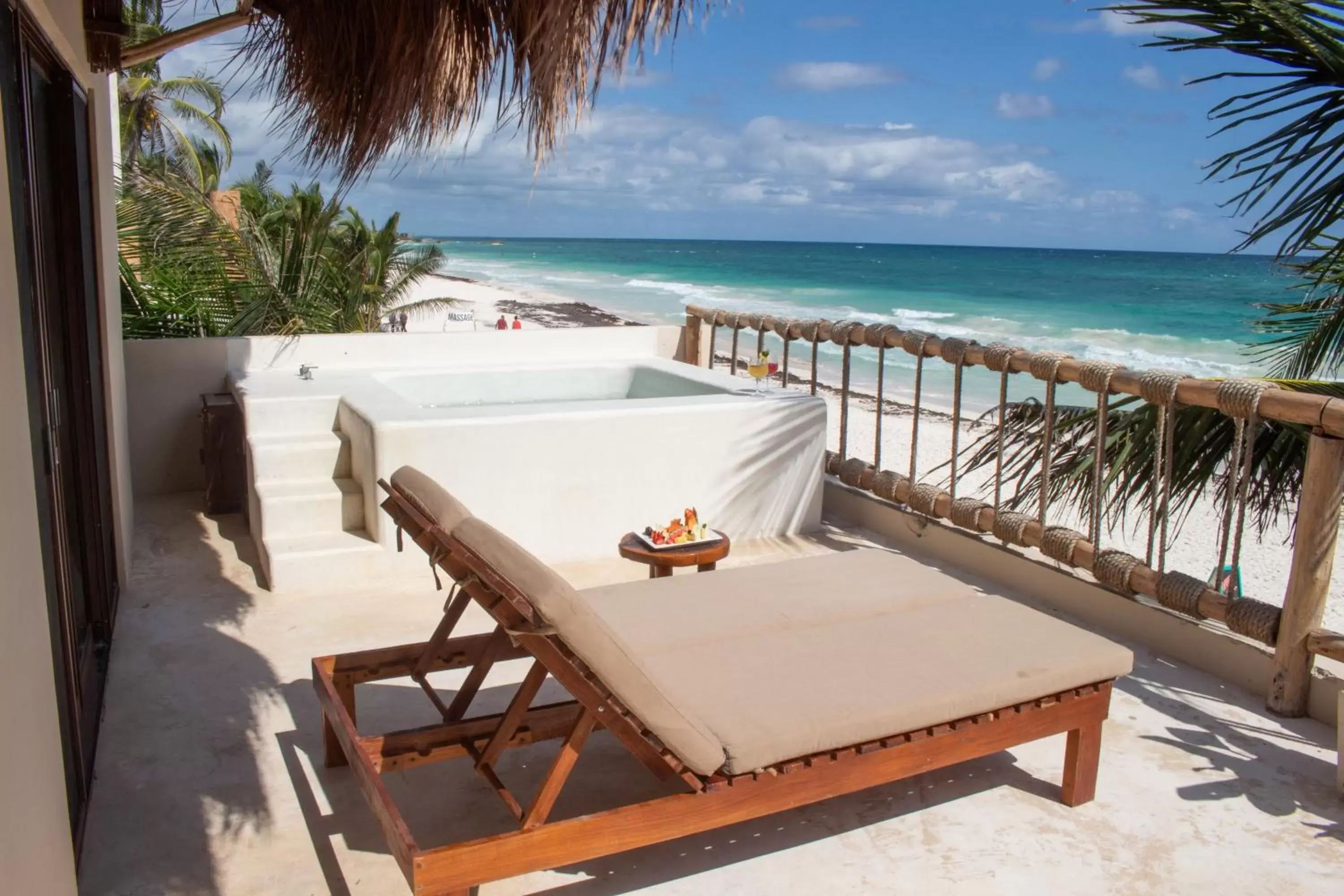 Balcony/Terrace in Dune Boutique Hotel located at the party zone