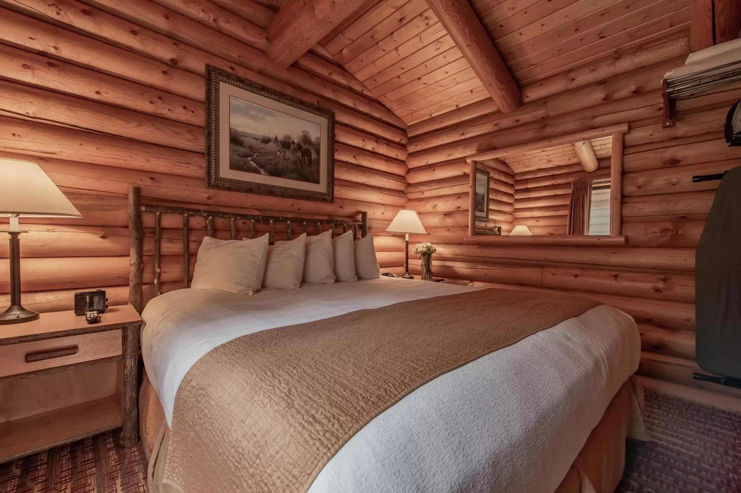 Bed in Cowboy Village Resort