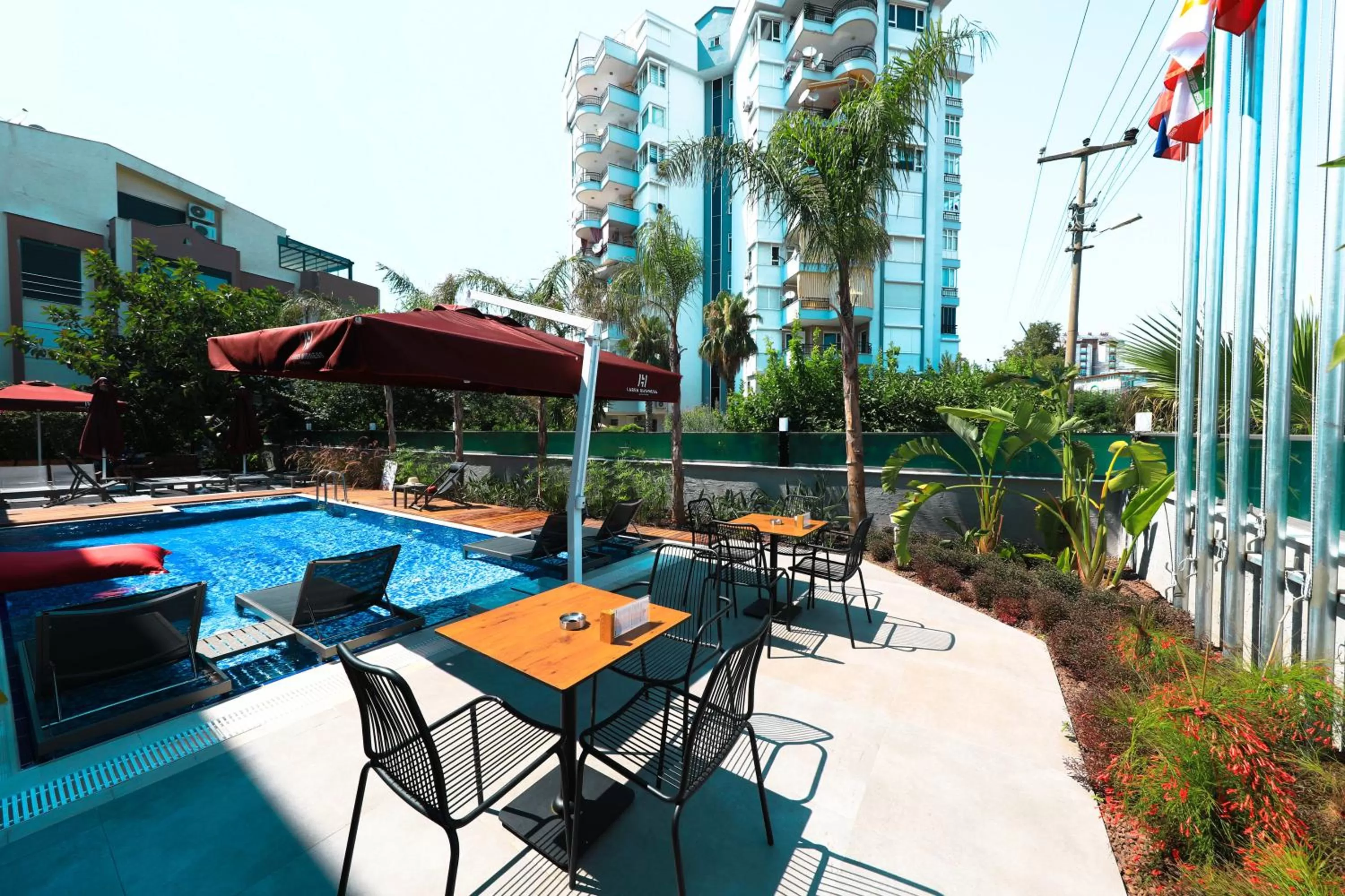 Patio in Laren Sea Side Hotel Spa