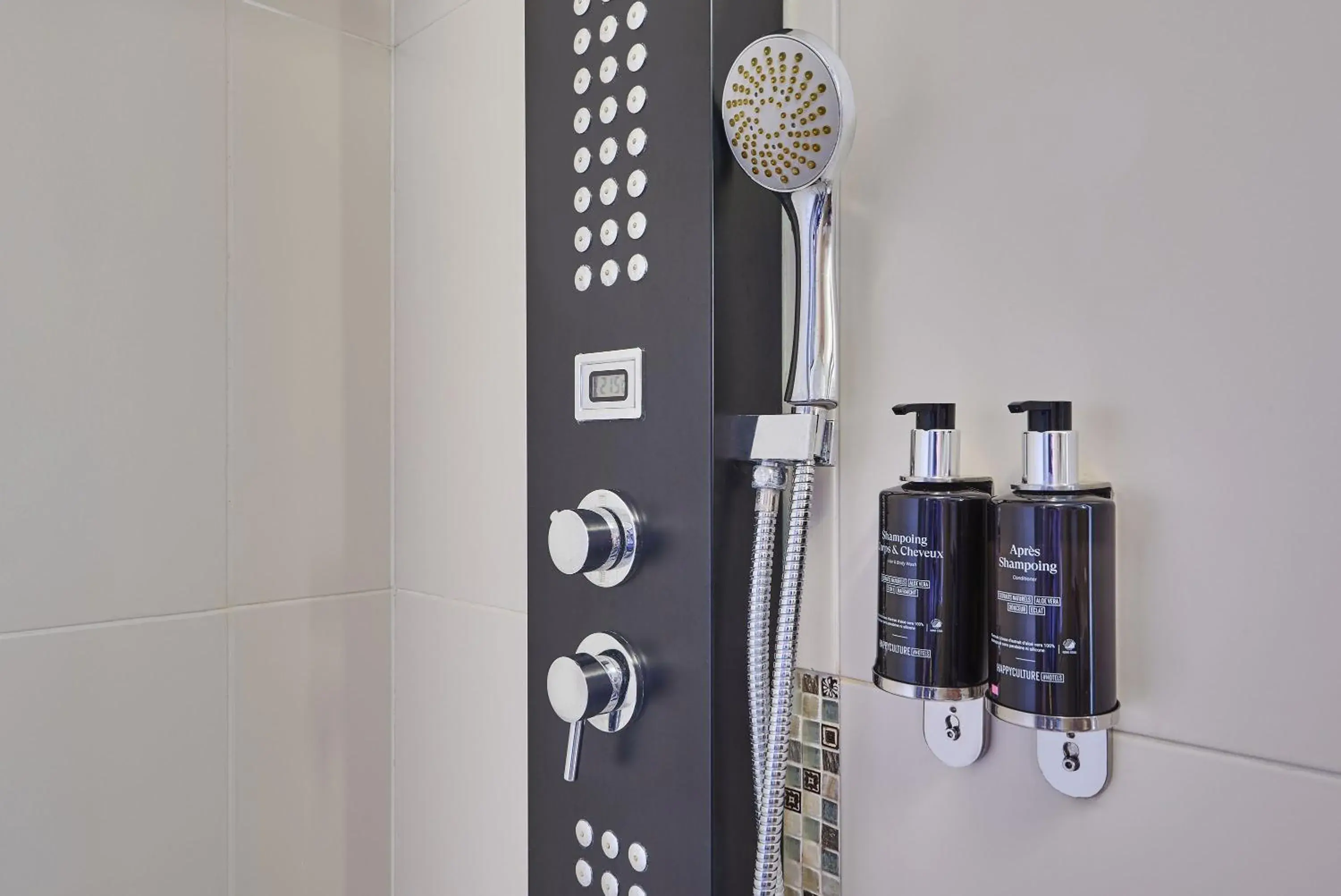 Shower, Bathroom in Hotel Gatsby by HappyCulture