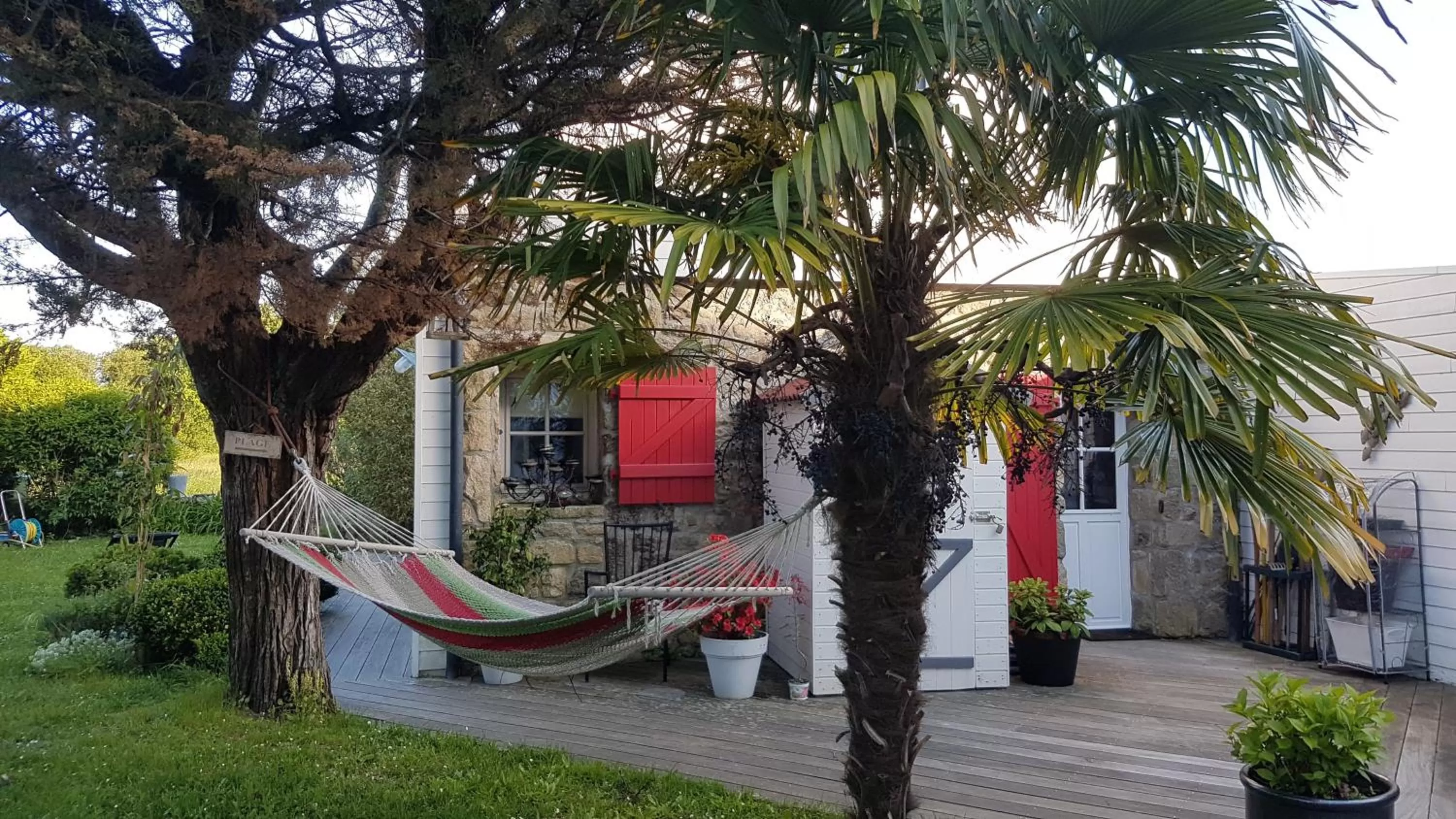 Patio in Les chambres du Keriolet