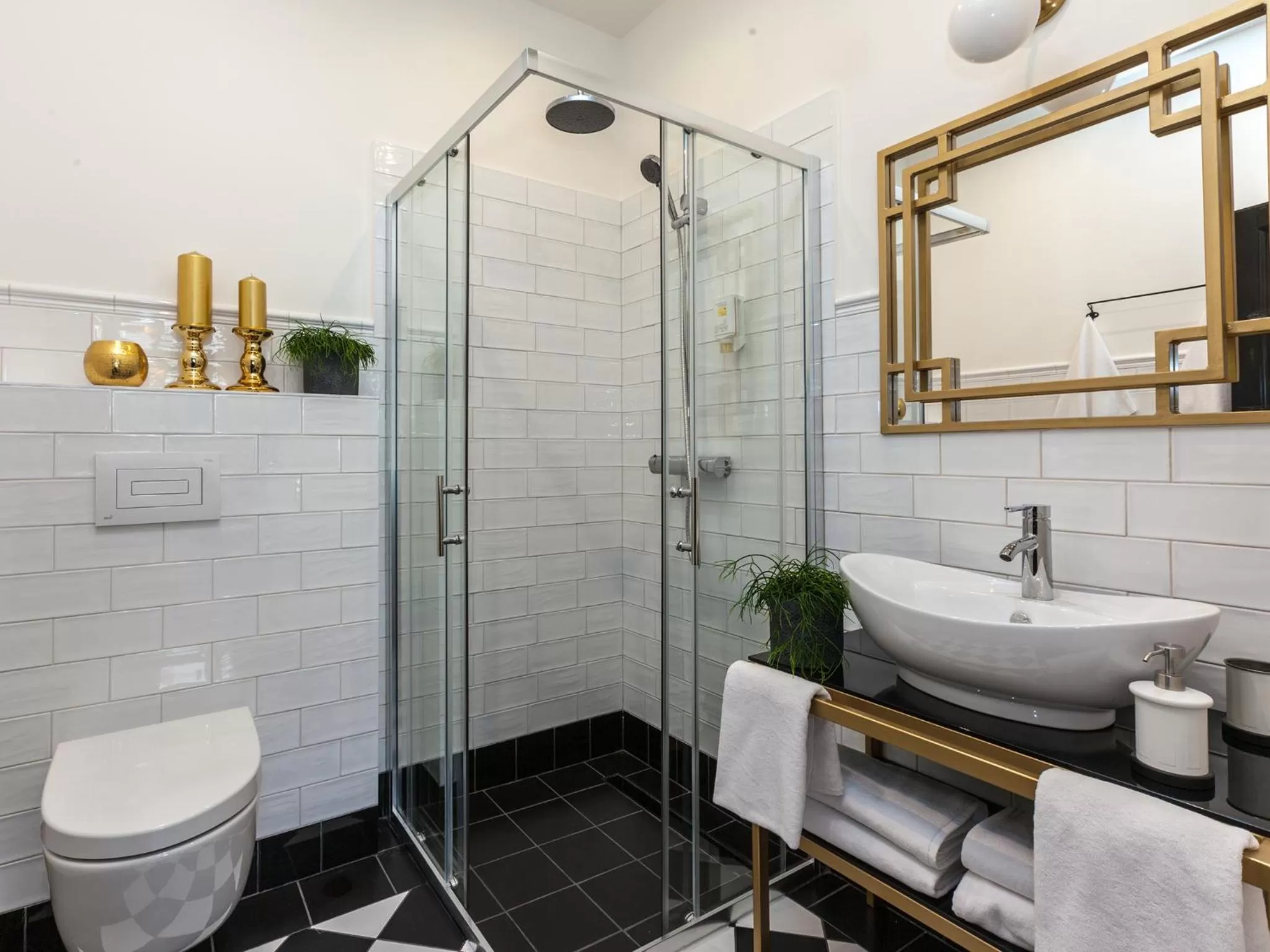 Bathroom in Golden Prague Rooms